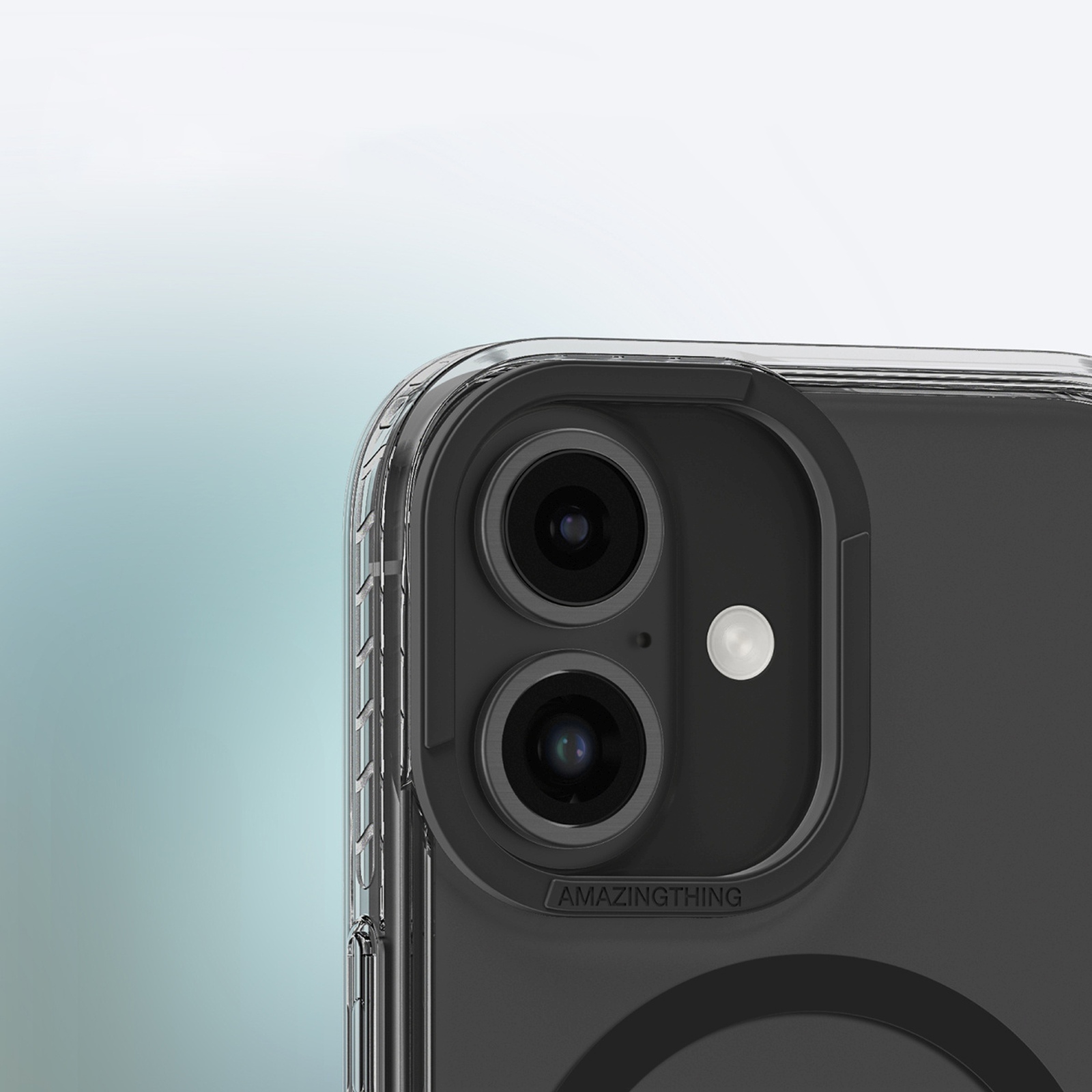 Silikoninis Dėklas Su Magnetiniu žiedu, Skirtas „iphone 16 Titan Pro Mag Case“ – Juodas