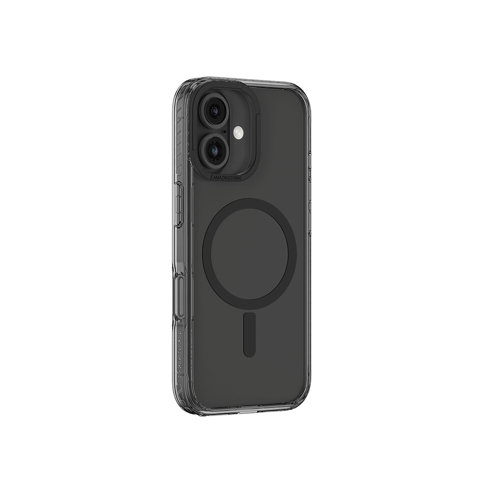 Silikoninis Dėklas Su Magnetiniu žiedu, Skirtas „iphone 16 Titan Pro Mag Case“ – Juodas