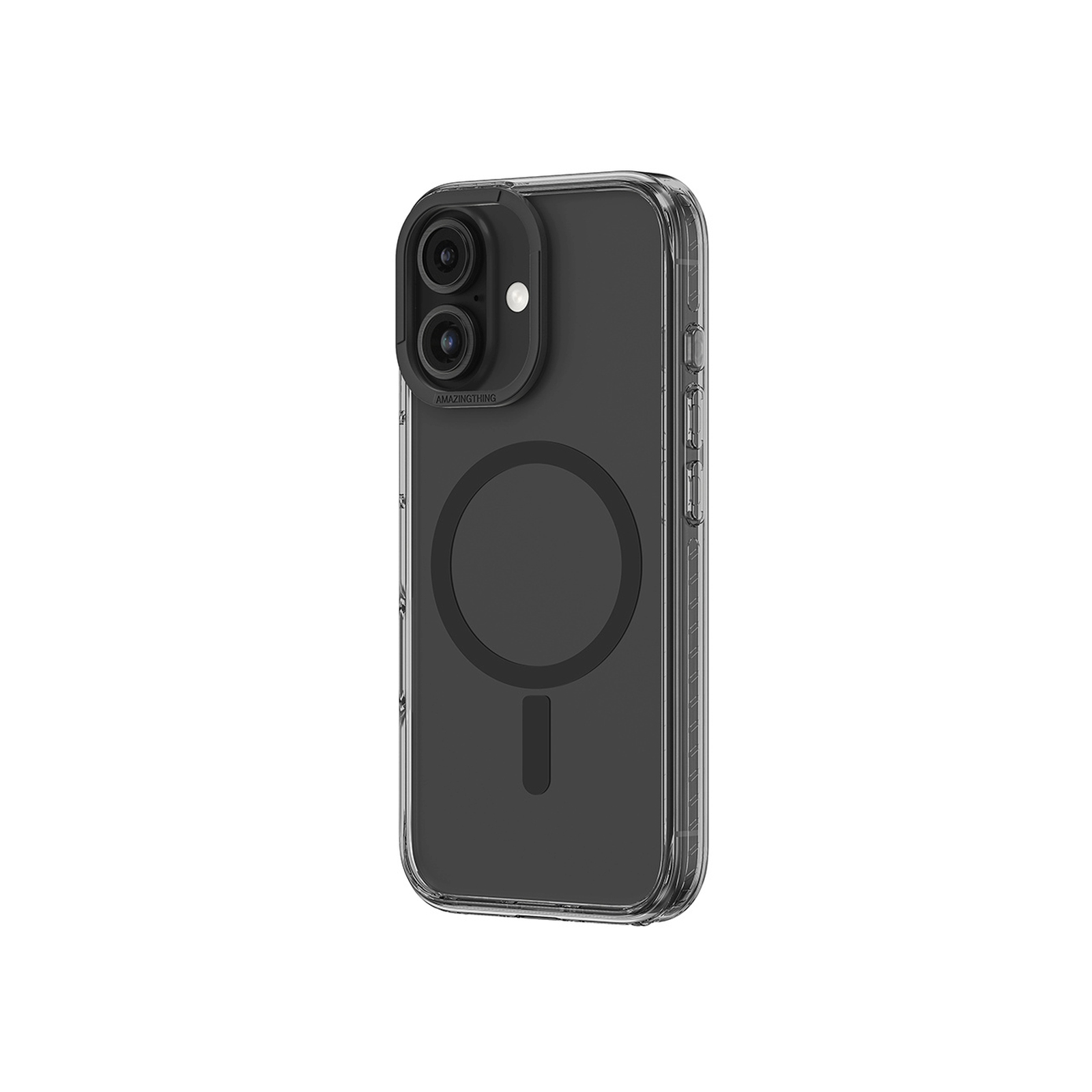 Silikoninis Dėklas Su Magnetiniu žiedu, Skirtas „iphone 16 Titan Pro Mag Case“ – Juodas