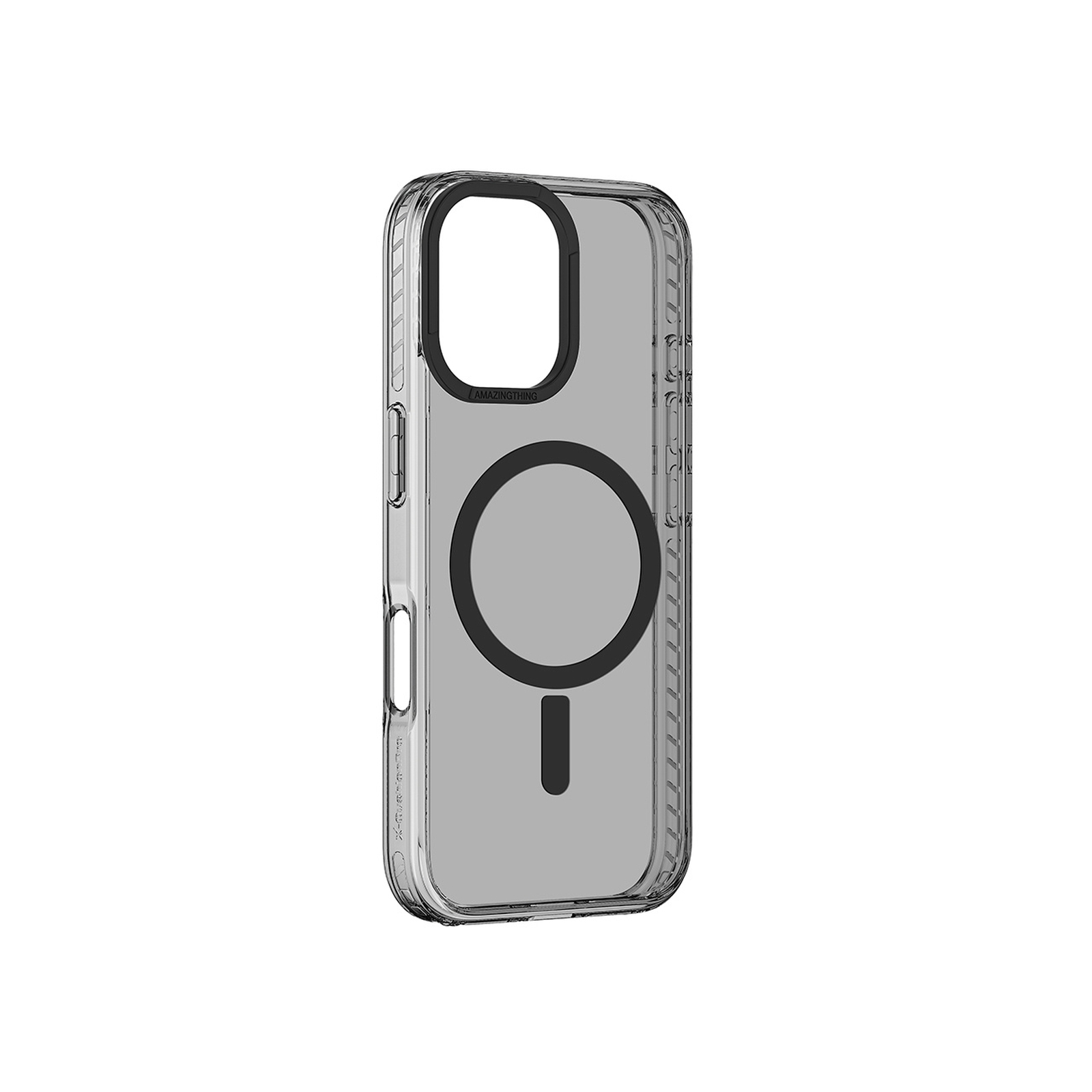 Silikoninis Dėklas Su Magnetiniu žiedu, Skirtas „iphone 16 Titan Pro Mag Case“ – Juodas