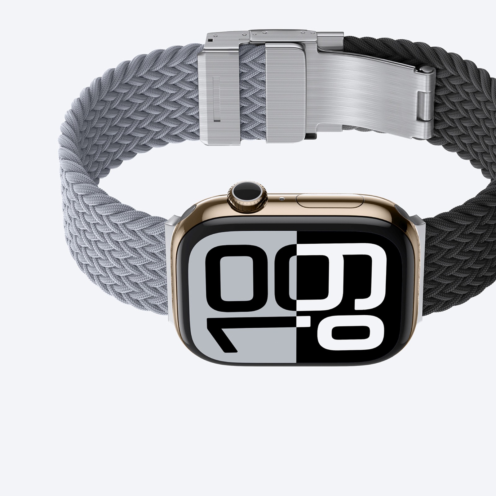 2 „apple Watch“ 45/46/49 Mm „blend Band“ Dirželių Rinkinys – Pilkai Juodas / Pilkas
