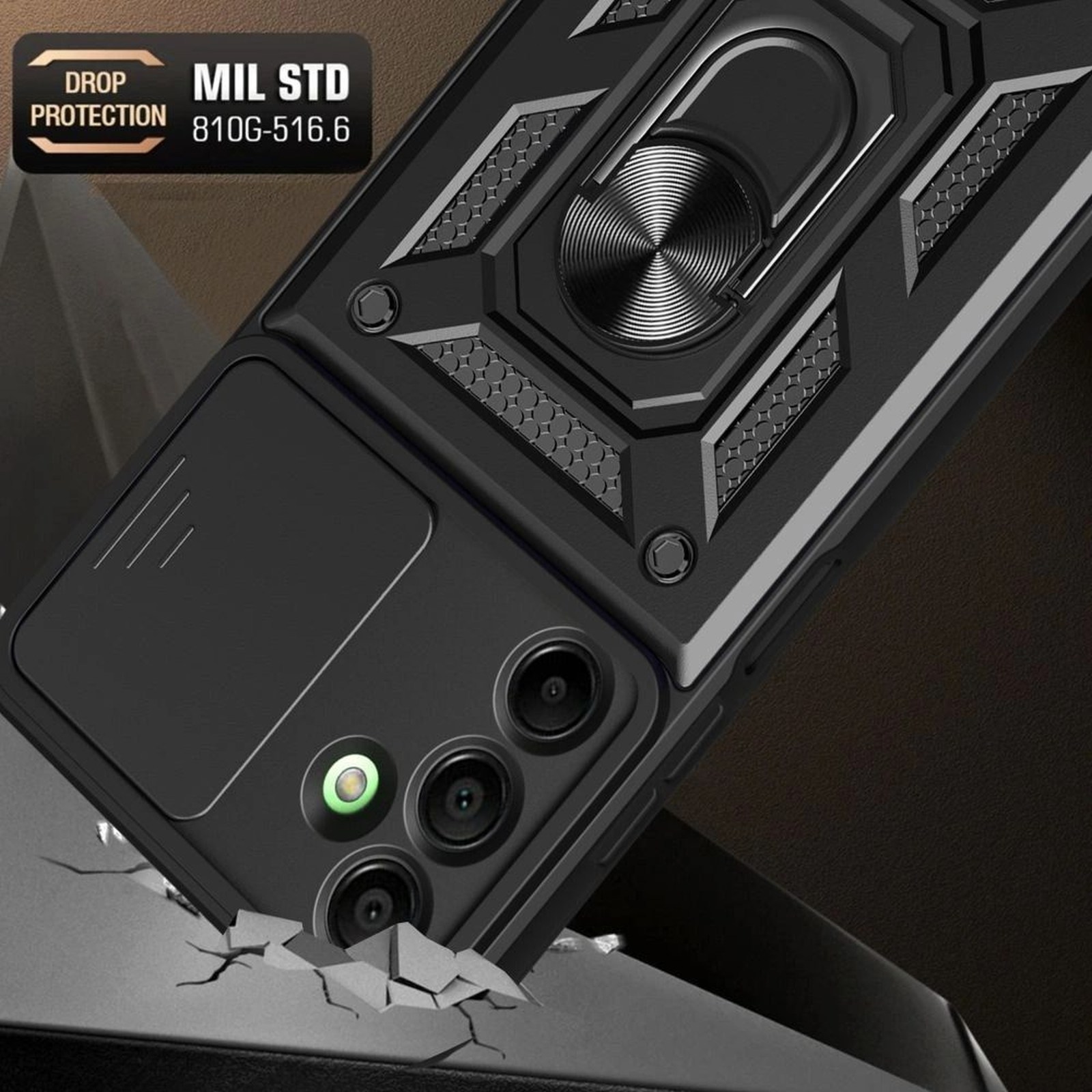 „samsung Galaxy A17 4g / 5g Camshield Pro“ Dėklas – Juodas