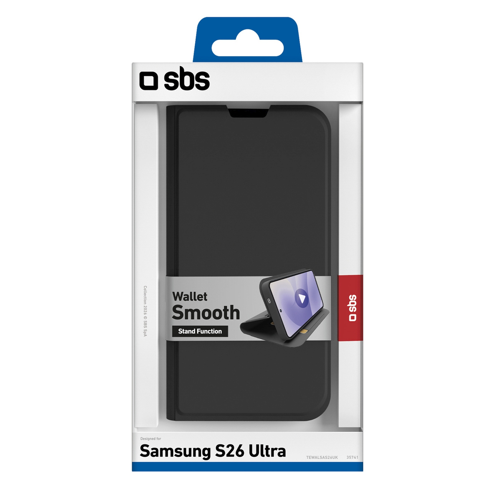 Dangtelis Su Atvartu „samsung Galaxy S26 Ultra Wallet Smooth“ – Juodas