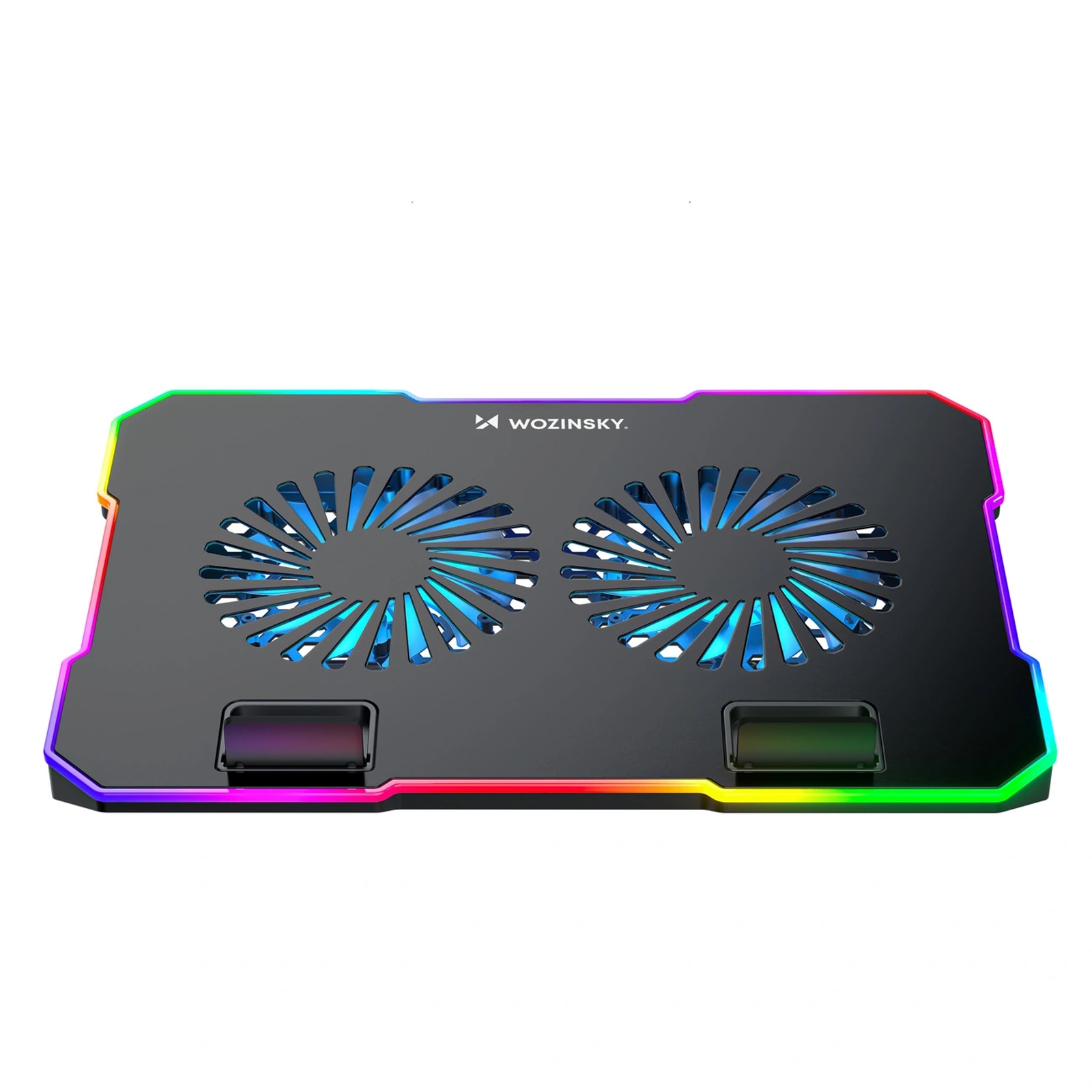 žaidimų Nešiojamojo Kompiuterio Aušinimo Padas Su Rgb Telefono Laikikliu – Juodas