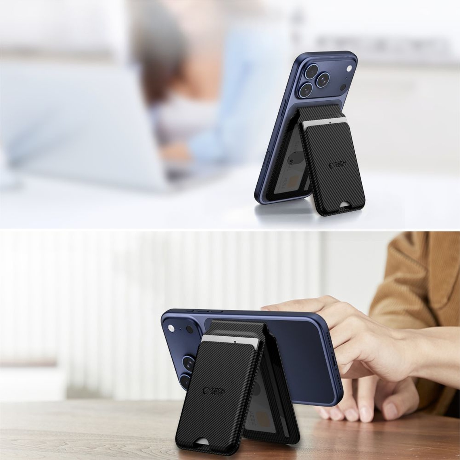 Magnetinis Kortelių Dėklas, Skirtas „magsafe“ Telefonui – Juodas