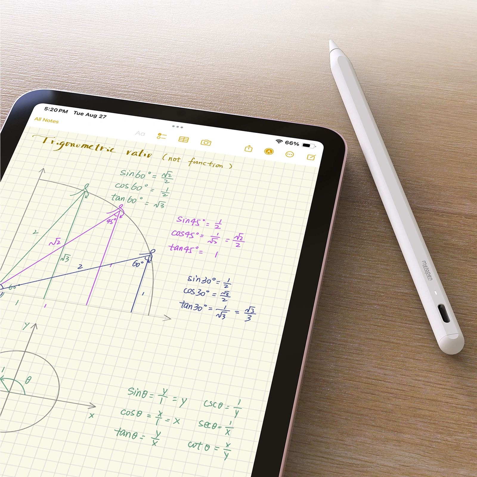 „ipad Pencil A8“ Rašiklis – Baltas