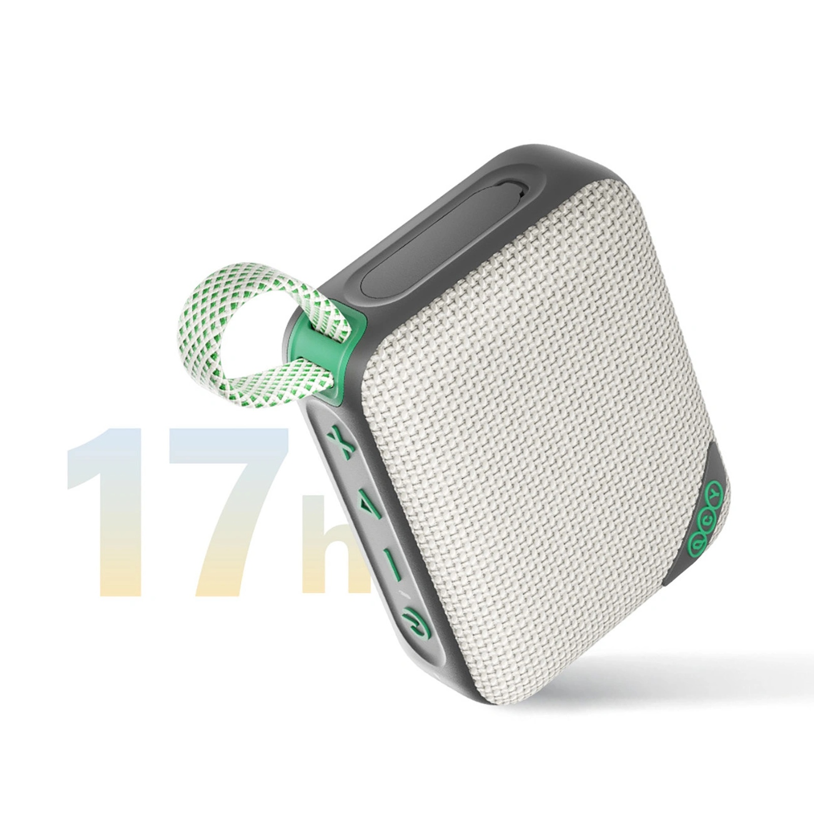 Belaidis „bluetooth“ Garsiakalbis Su Rgb Apšvietimu, Ip67 – Pilkai žalias