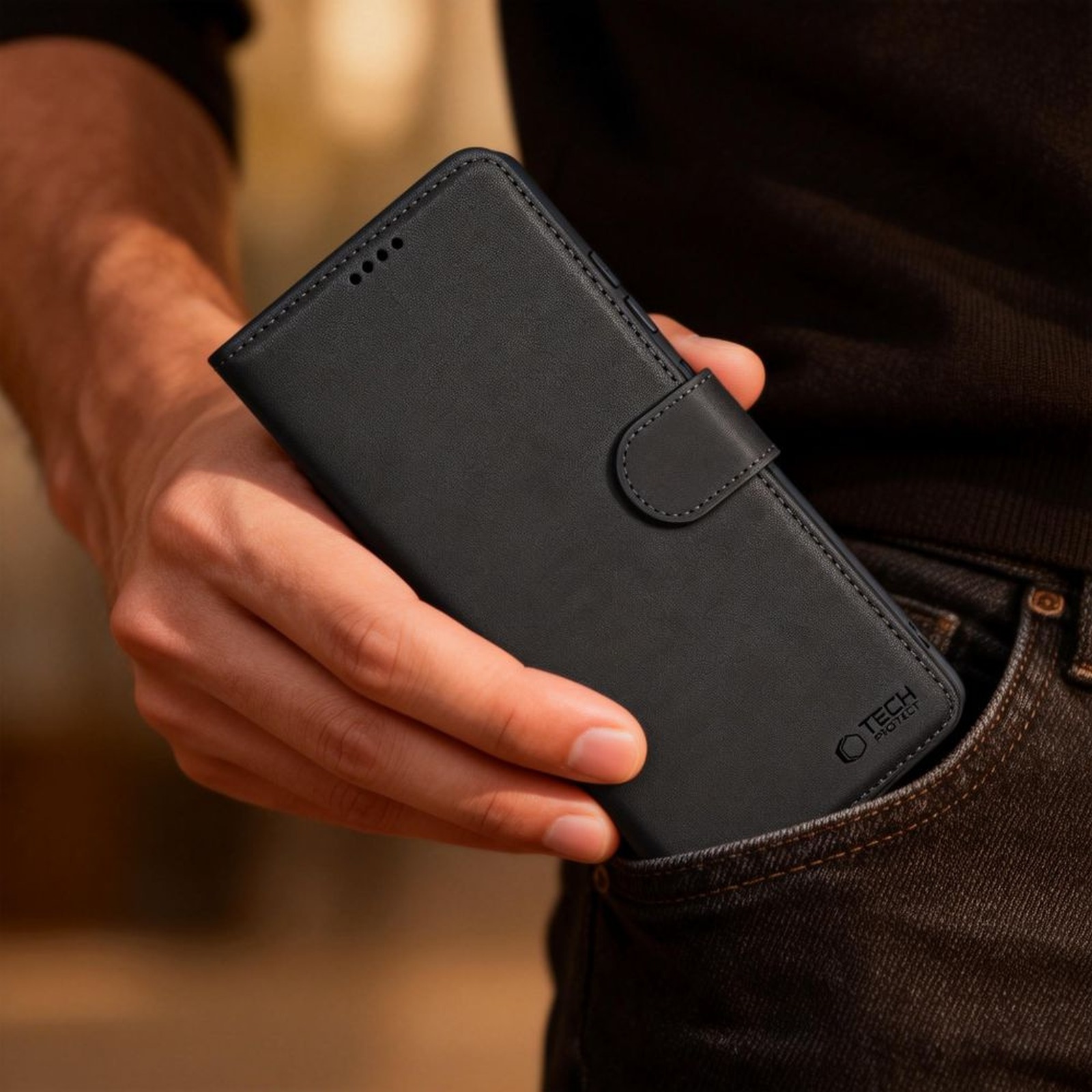 „motorola Edge 70 5g Wallet“ Dėklas – Juodas