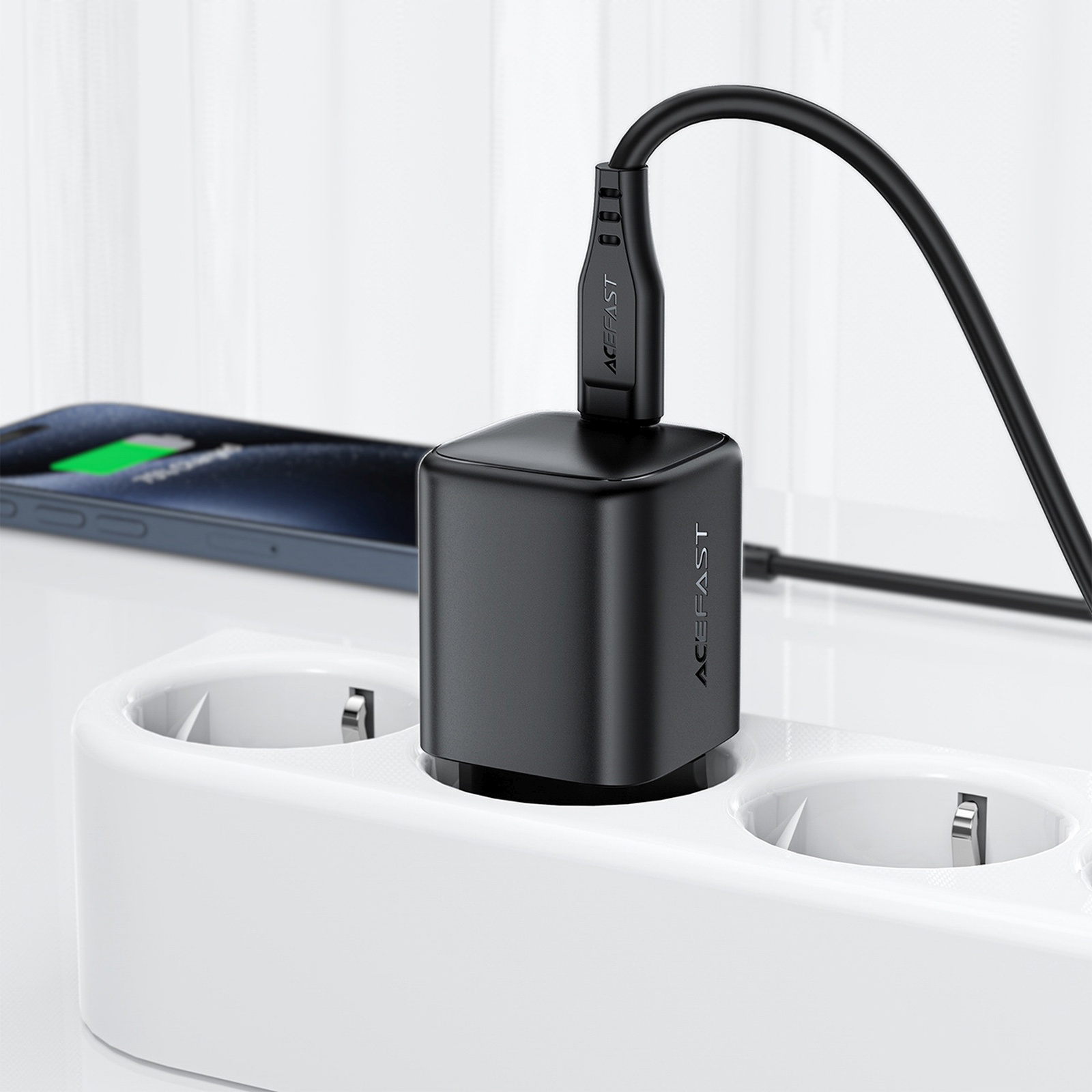 Usb-c Gan Pd 45 W Tinklinis įkroviklis – Juodas