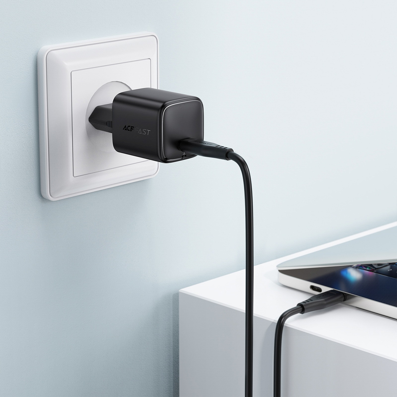 Usb-c Gan Pd 45 W Tinklinis įkroviklis – Juodas