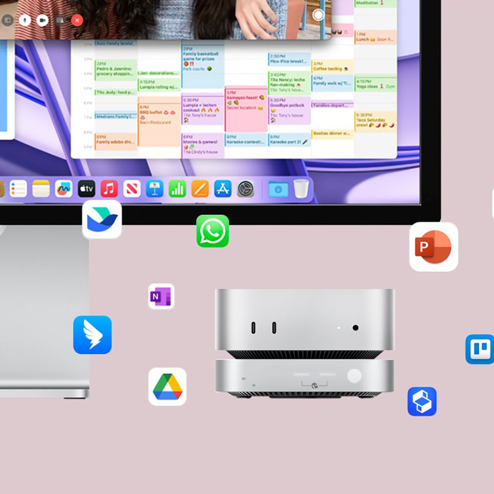 9-in-1 Doko Stotis Su M.2 Ssd Kietojo Disko Skyriumi – Sidabrinė
