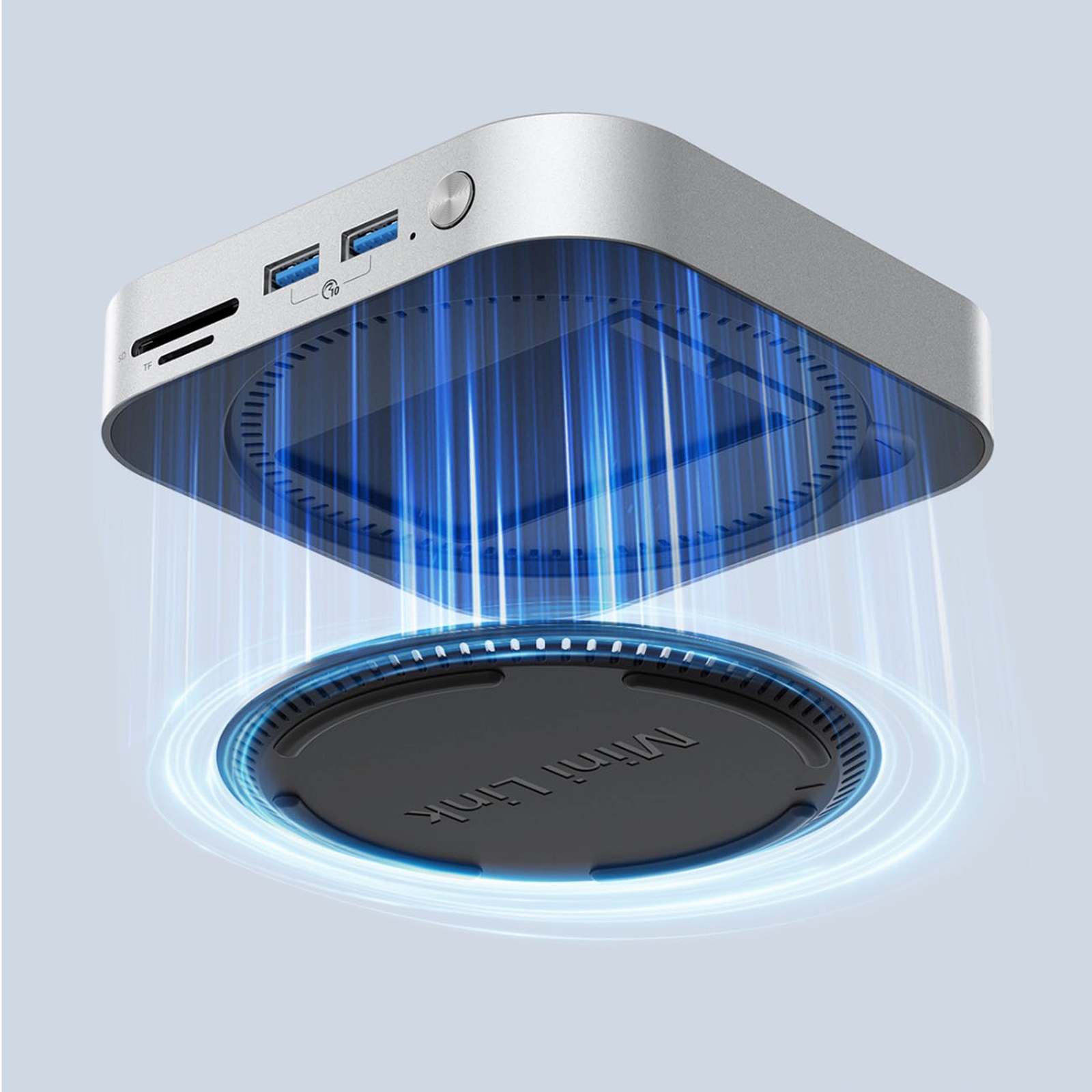 9-in-1 Doko Stotis Su M.2 Ssd Kietojo Disko Skyriumi – Sidabrinė