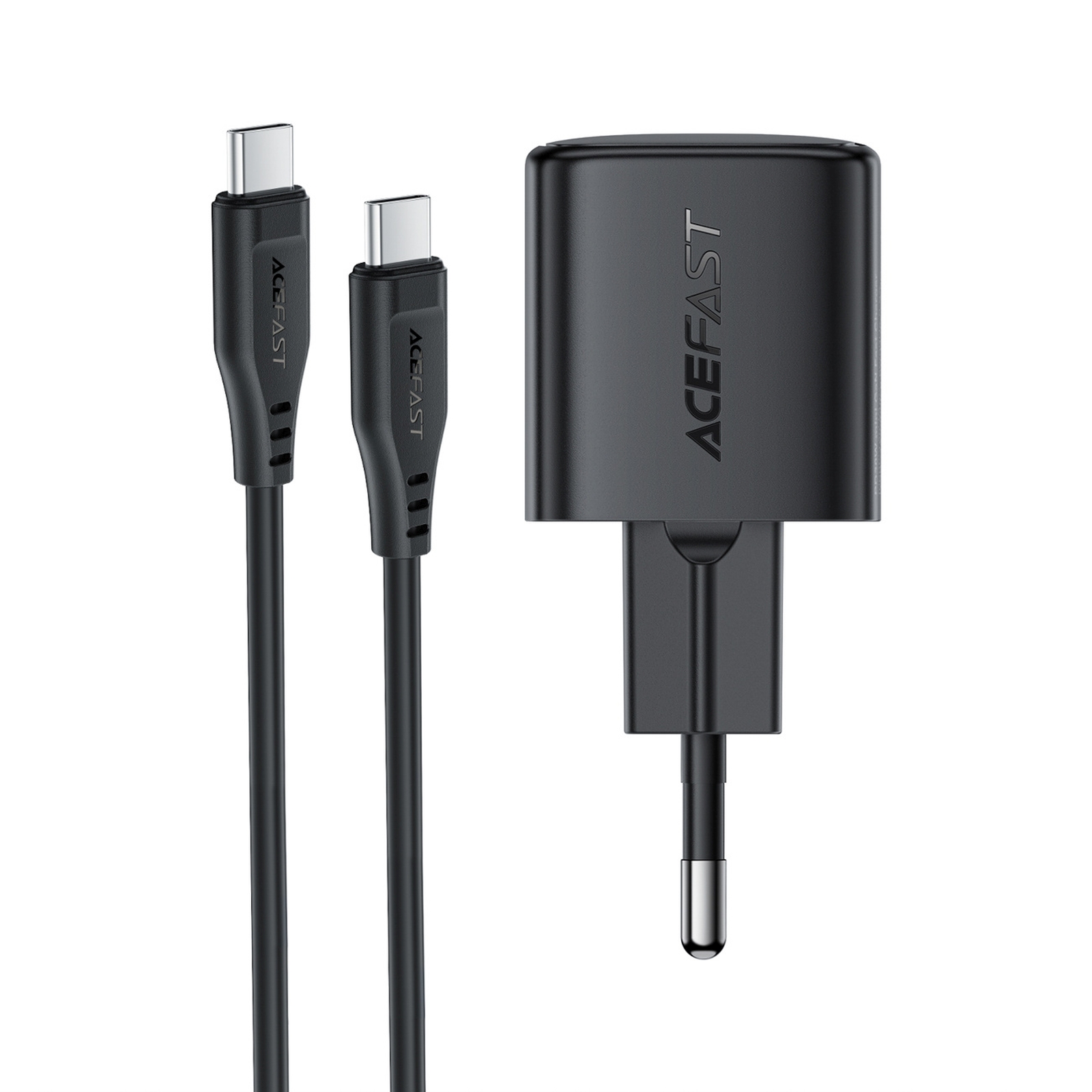 30 W Gan Usb-c Tinklinis įkroviklis Su 1,2 M Usb-c – Lightning Kabeliu – Juodos Spalvos