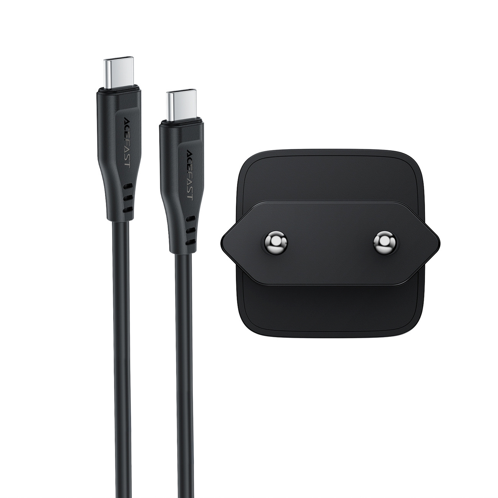 30 W Gan Usb-c Tinklinis įkroviklis Su 1,2 M Usb-c – Lightning Kabeliu – Juodos Spalvos