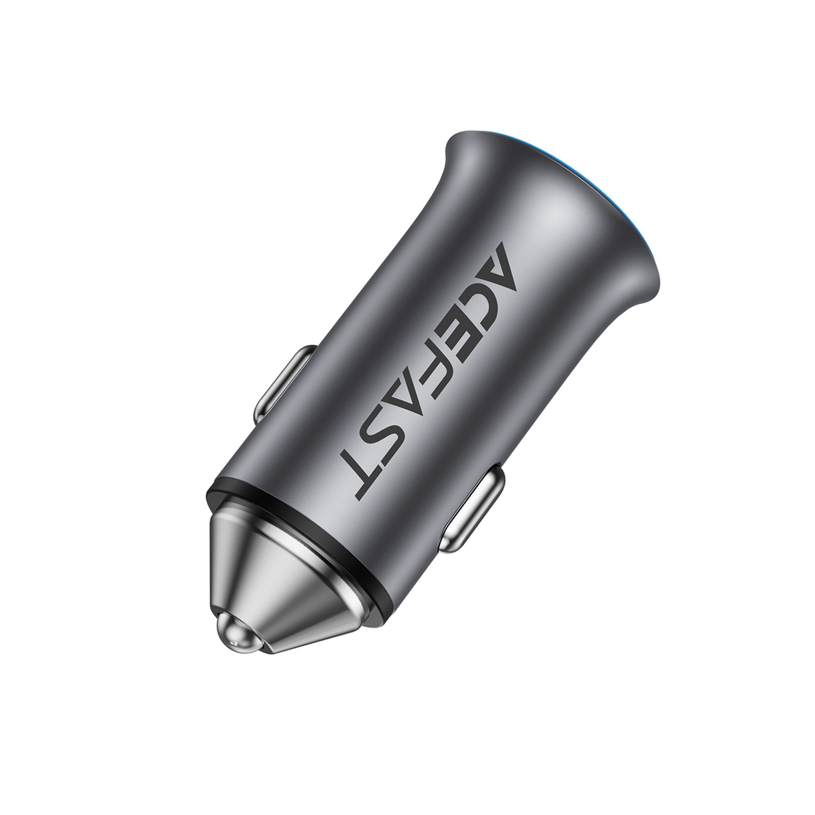 Automobilinis Usb-a Ir Usb-c įkroviklis, 95 W – Pilkos Spalvos