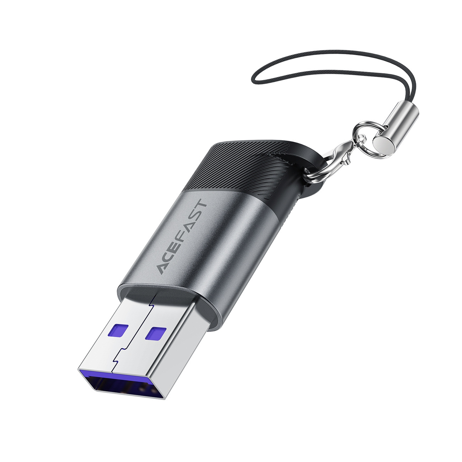 Usb-c – Usb-a Jungties Adapteris – Pilkos Spalvos