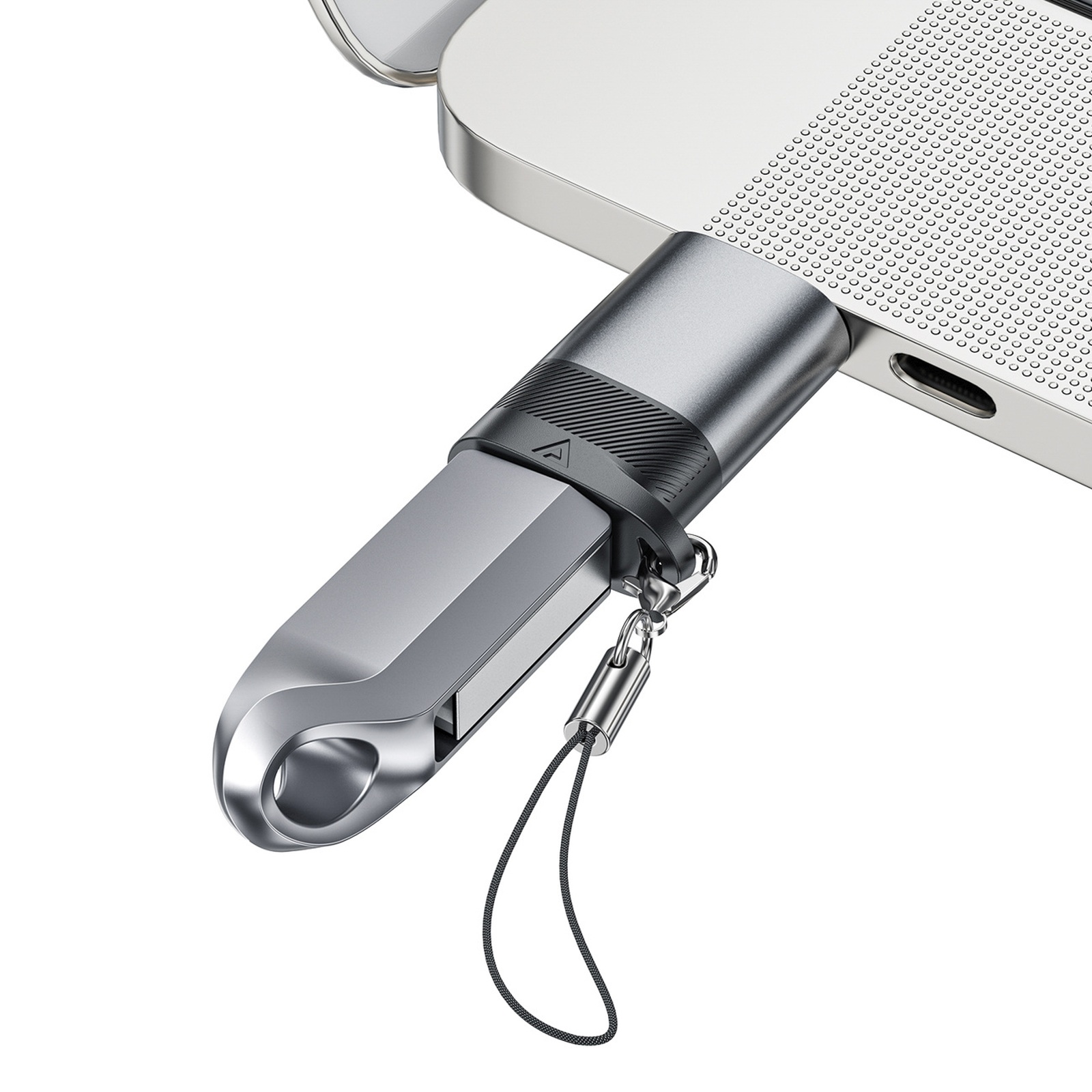 Usb-c – Usb-a Jungties Adapteris – Pilkos Spalvos