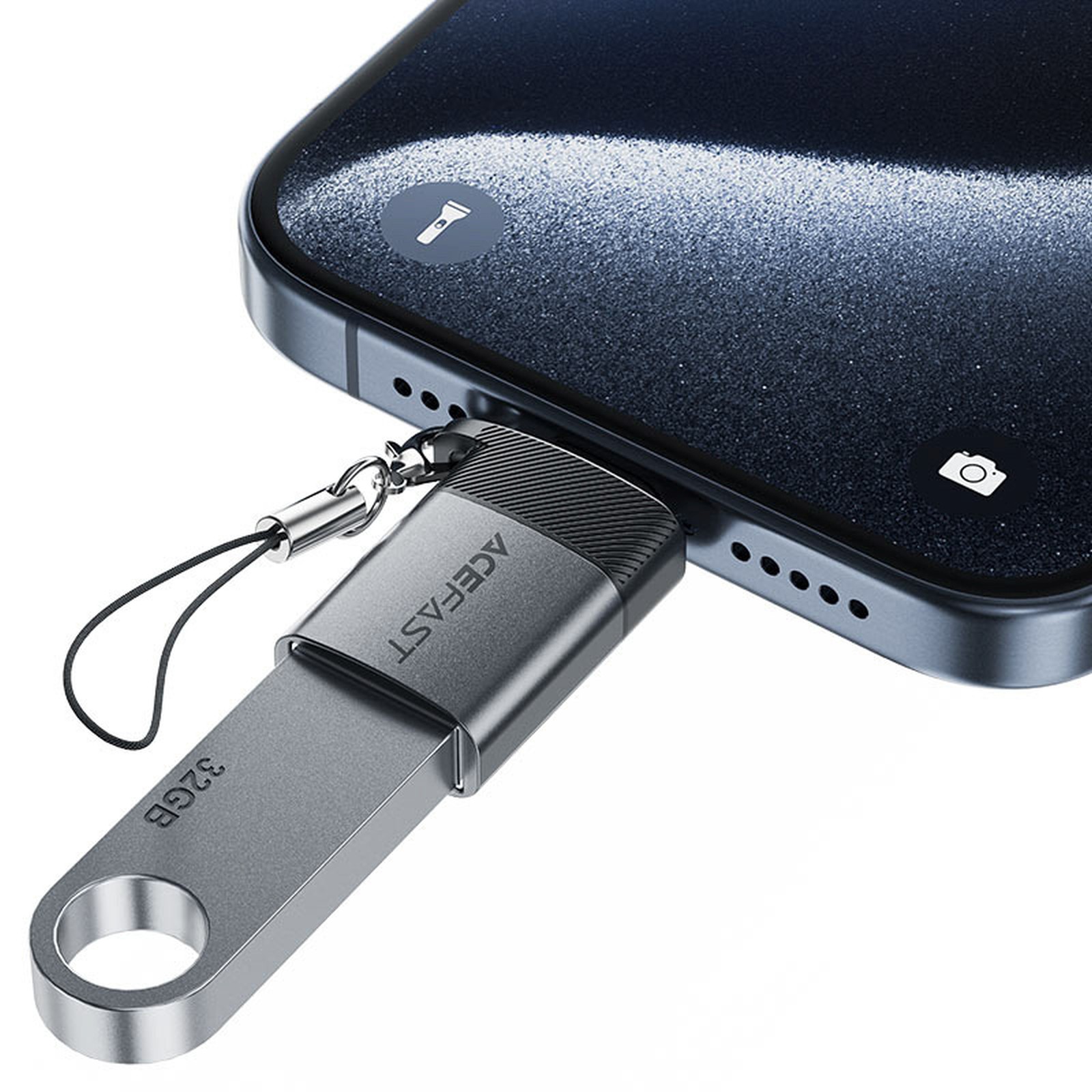 Usb-a – Usb-c Jungties Adapteris – Pilkos Spalvos