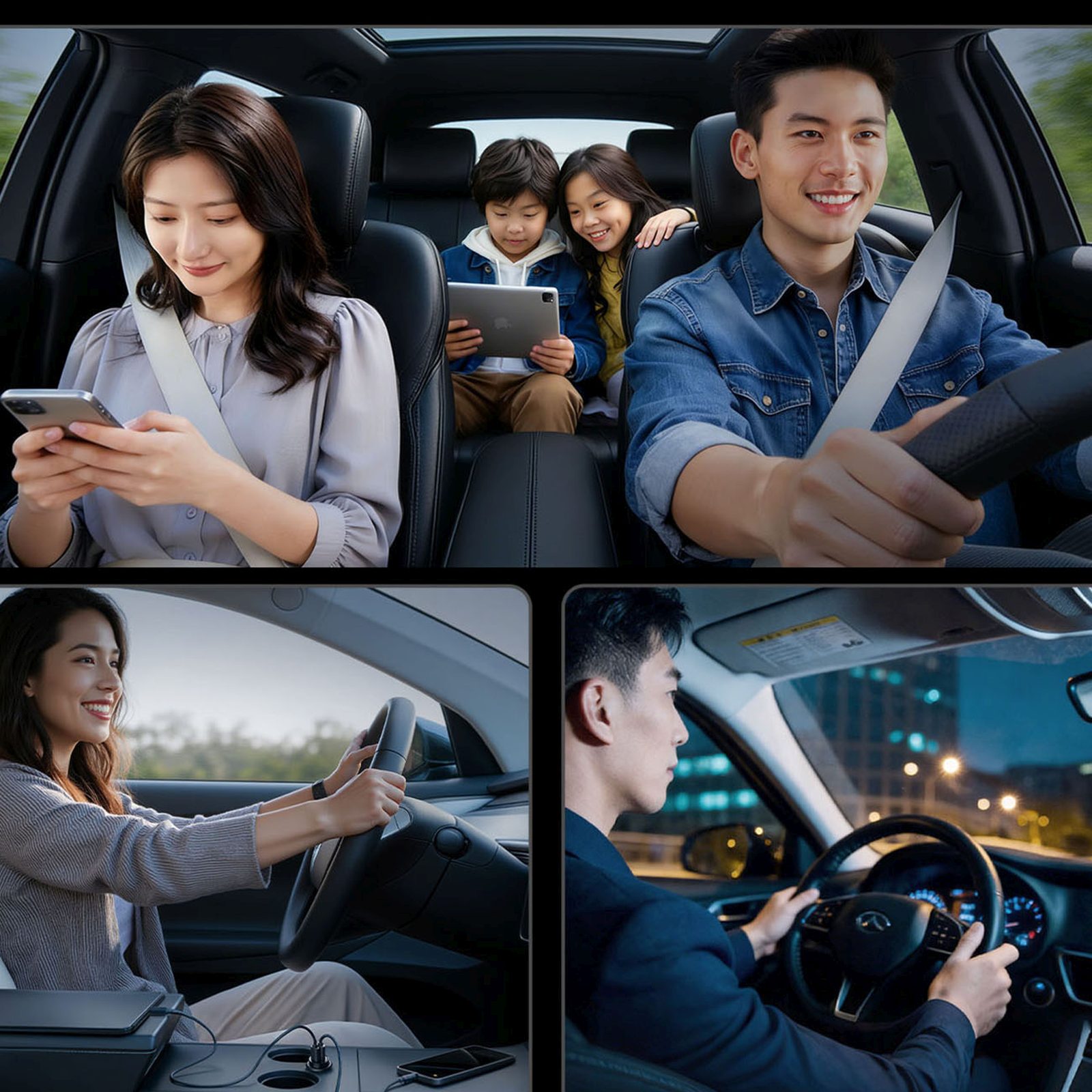30 W Usb-c Automobilinis įkroviklis – Juodas