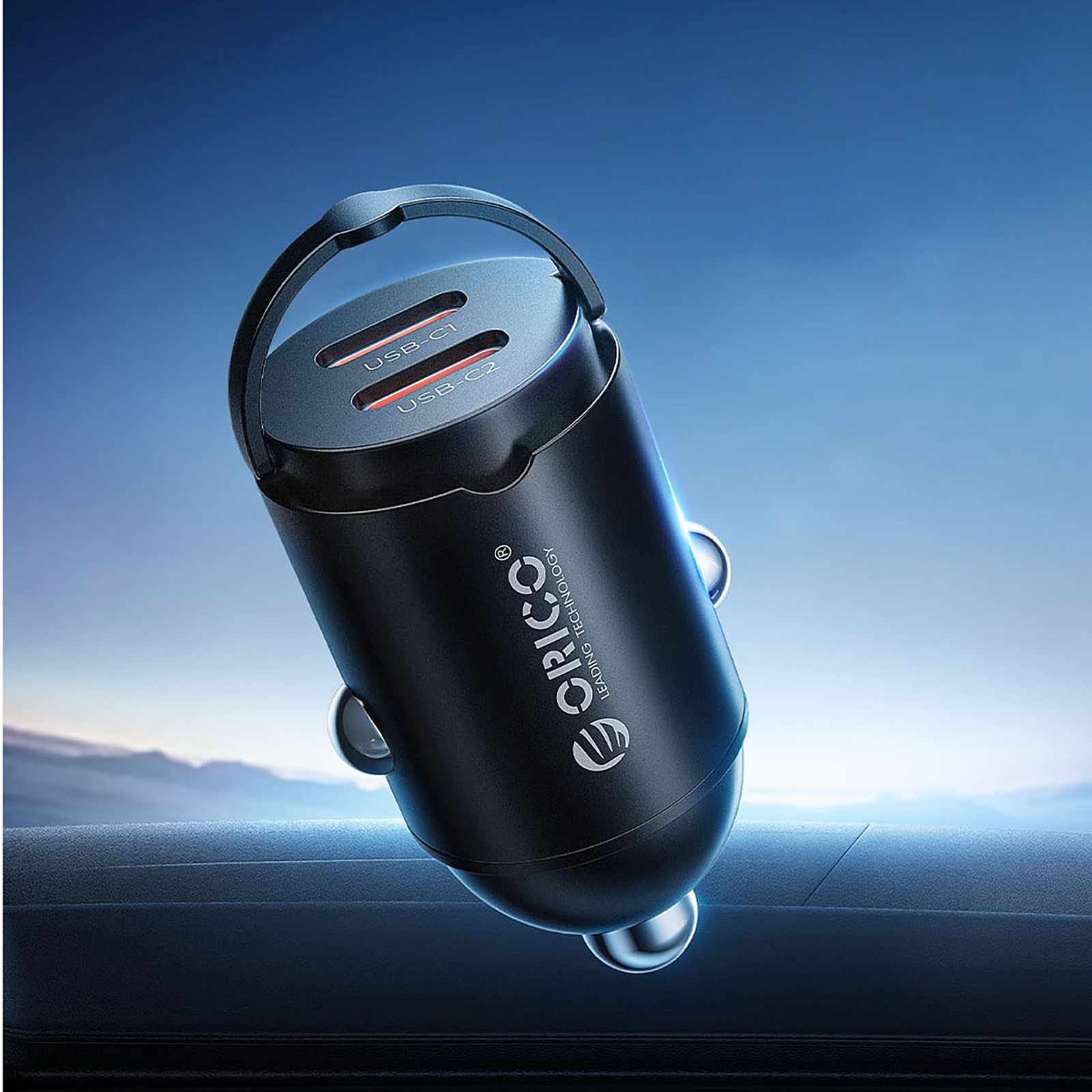 30 W Usb-c Automobilinis įkroviklis – Juodas