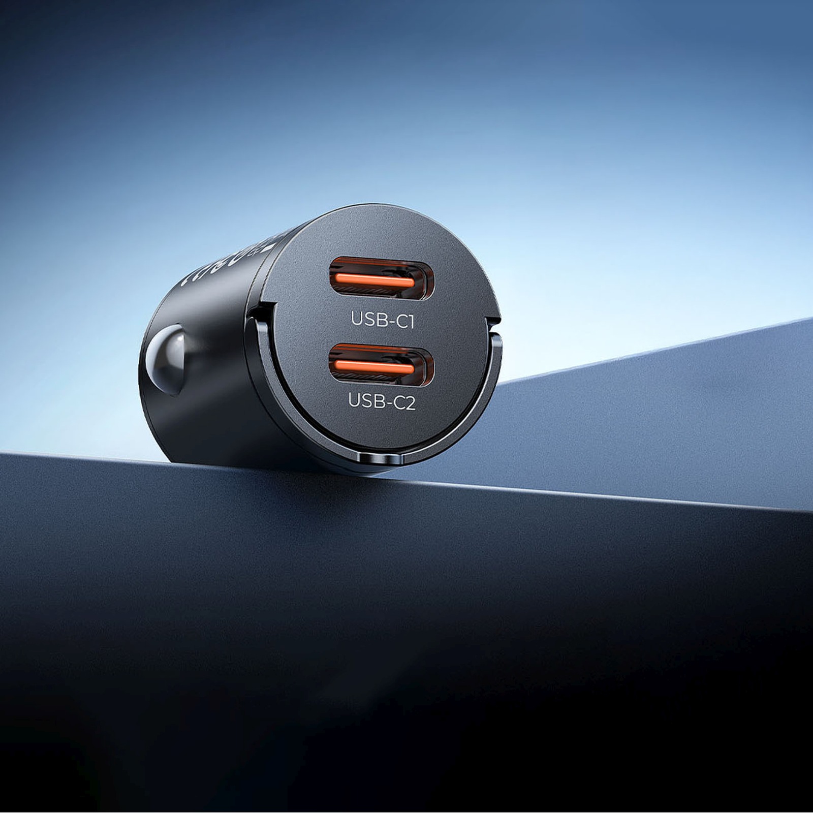 30 W Usb-c Automobilinis įkroviklis – Juodas