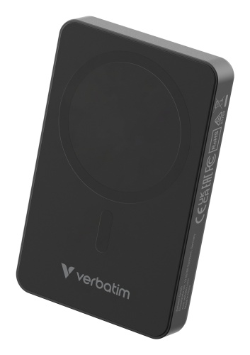 Verbatim 32227 Charge 'n' Go Essentials Magnetic Wireless Išorinė baterija Power Bank 10000mAh Juoda