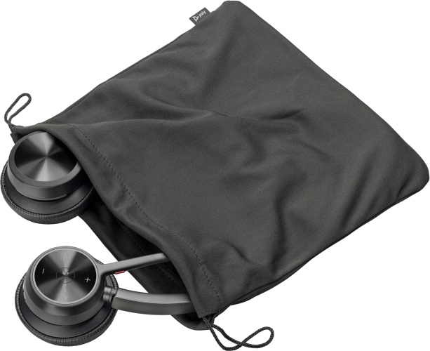Poly Voyager 4320 MS Teams Belaidės ausinės, Bluetooth, USB-C, +BT700 dongle, Juoda
