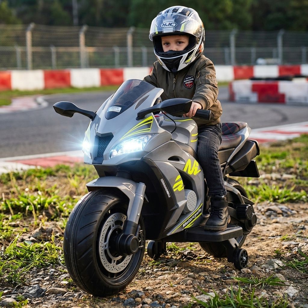 Didysis Lenktyninis Motociklas Turi Akumuliatorių, Minkštus Ratus, Minkštą Sėdynę / Ozb909