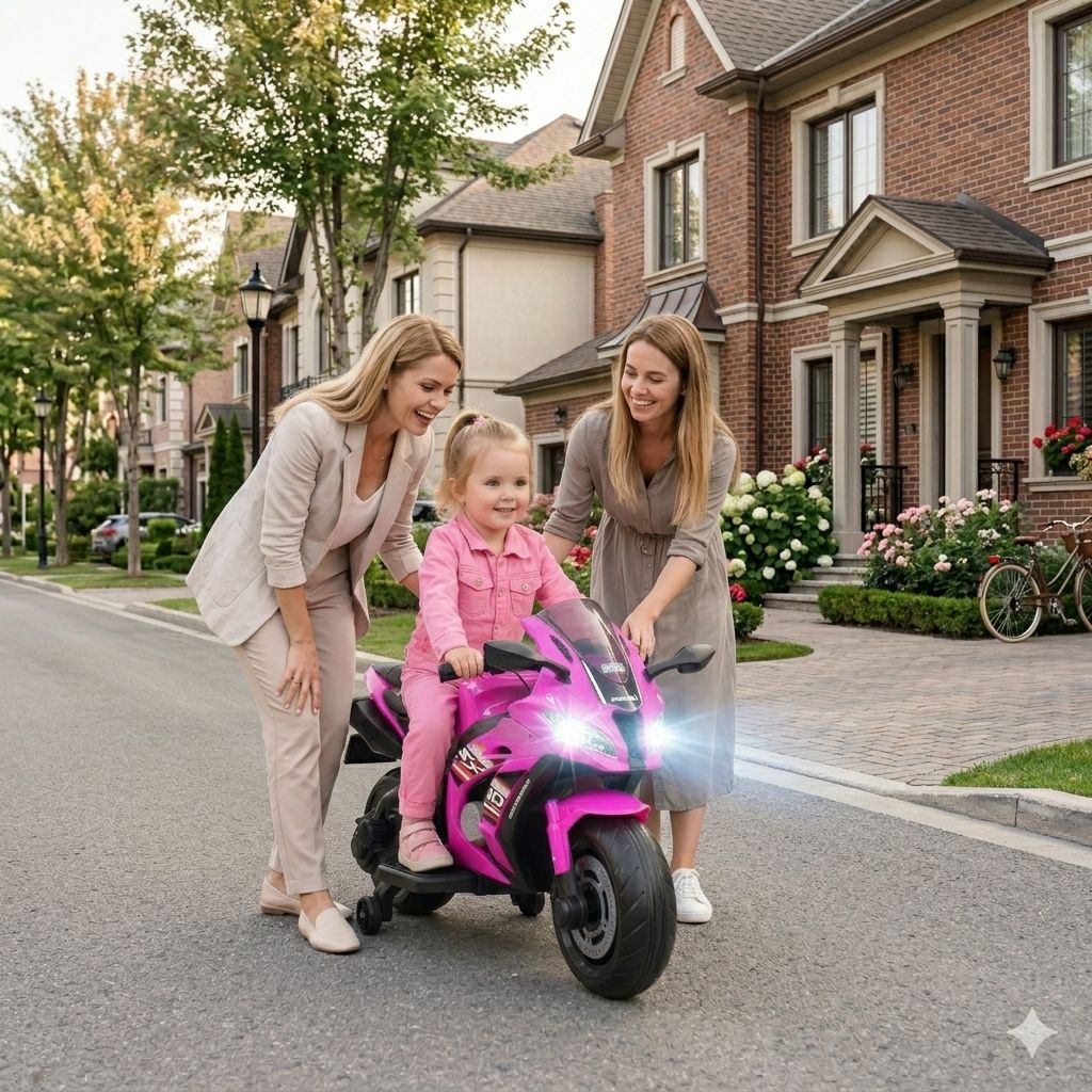 Didysis Lenktyninis Motociklas Turi Akumuliatorių, Minkštus Ratus, Minkštą Sėdynę / Ozb909