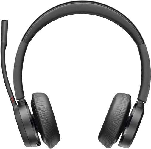 Poly Voyager 4320 MS Teams Belaidės ausinės, Bluetooth, USB-C, +BT700 dongle, Juoda
