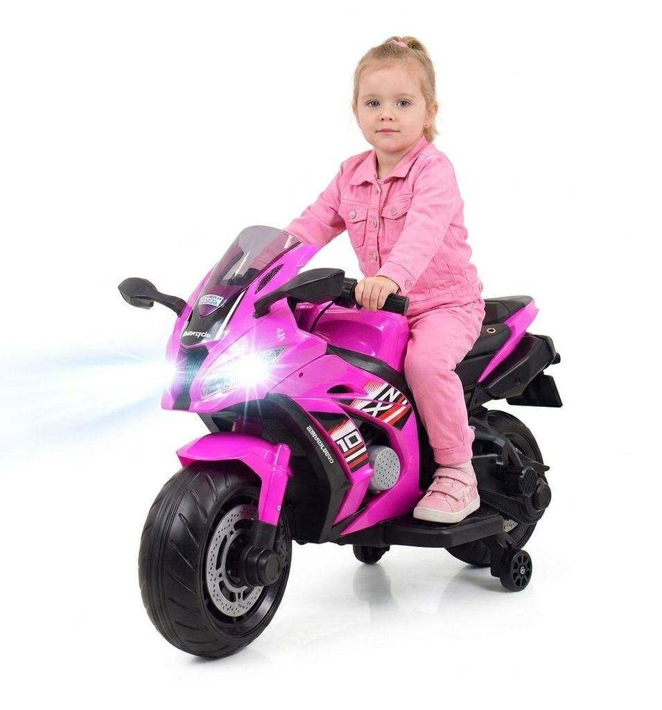 Didysis Lenktyninis Motociklas Turi Akumuliatorių, Minkštus Ratus, Minkštą Sėdynę / Ozb909