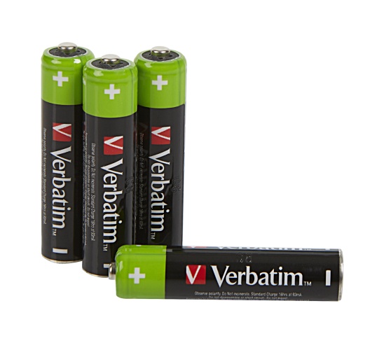 Verbatim 49514 Įkraunamos baterijos NiMH AAA HR03 950mAh (4 vnt pakuotėje)