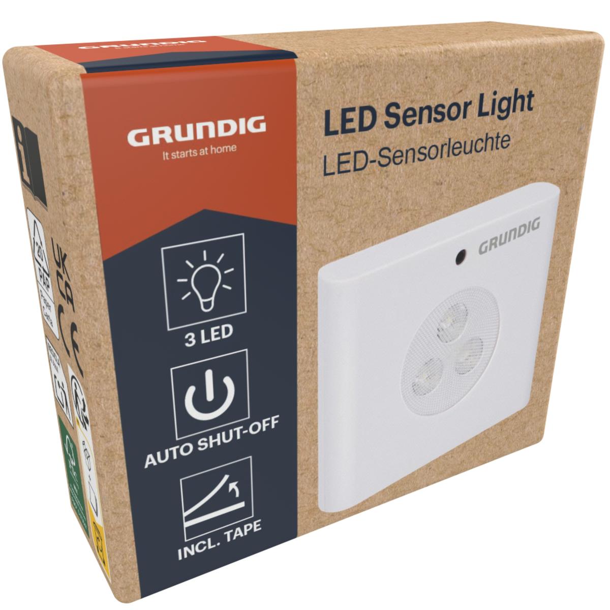 Lempa Su Judesio Jutikliu 3 Led Light Grundig