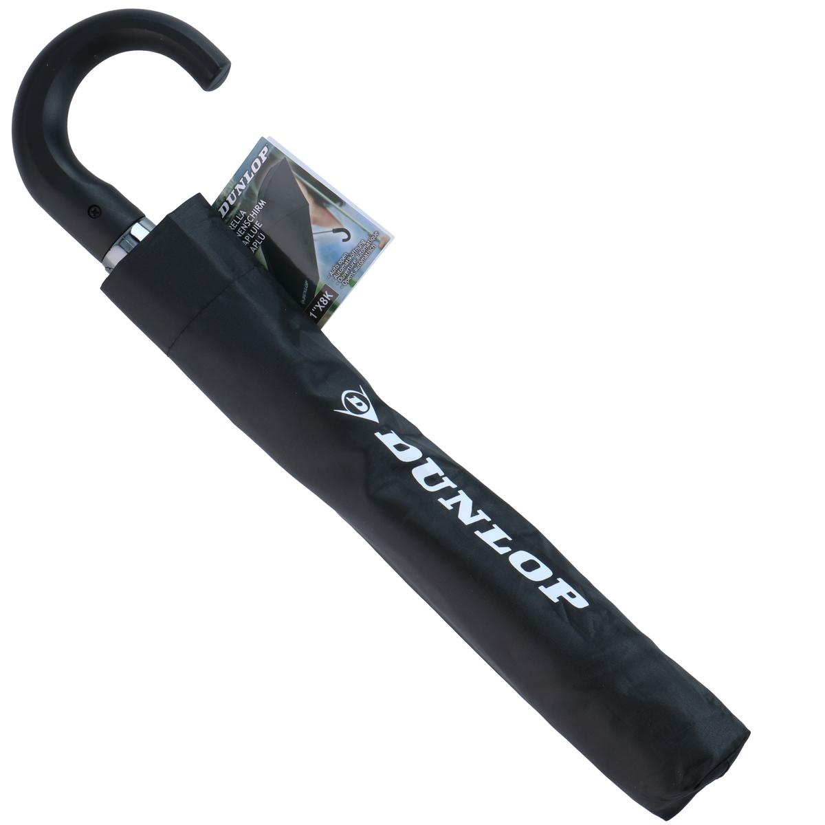 Sulankstomas Juodas Pusiautomatinis Skėtis 92 Cm Dunlop
