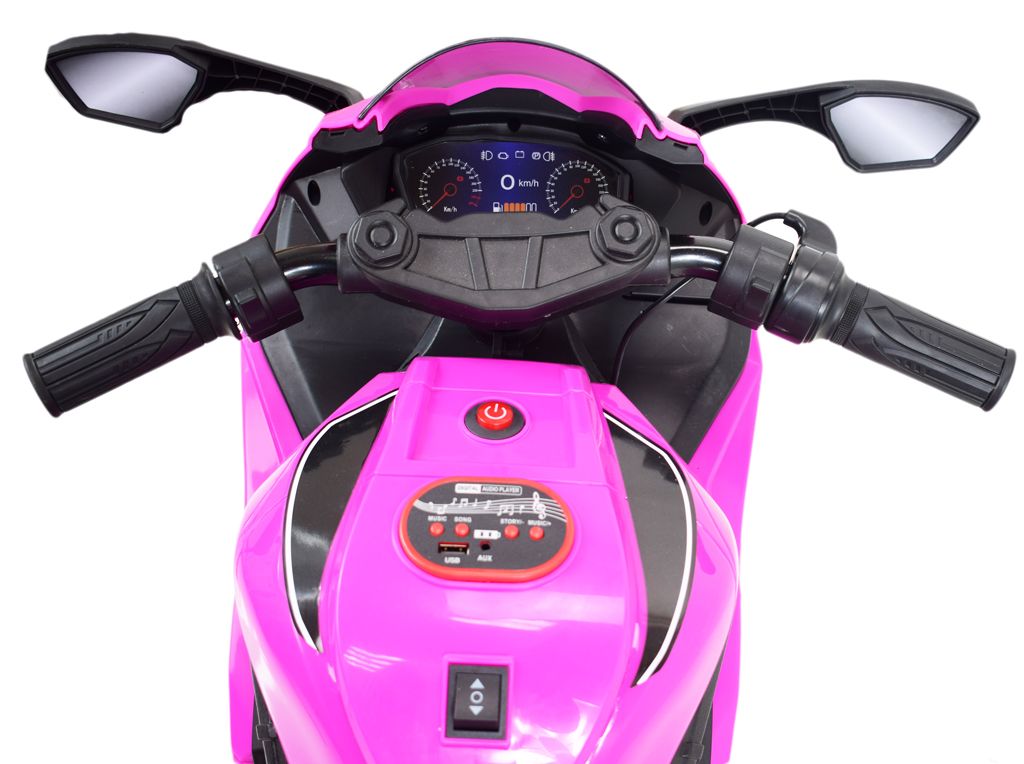 Didysis Lenktyninis Motociklas Turi Akumuliatorių, Minkštus Ratus, Minkštą Sėdynę / Ozb909