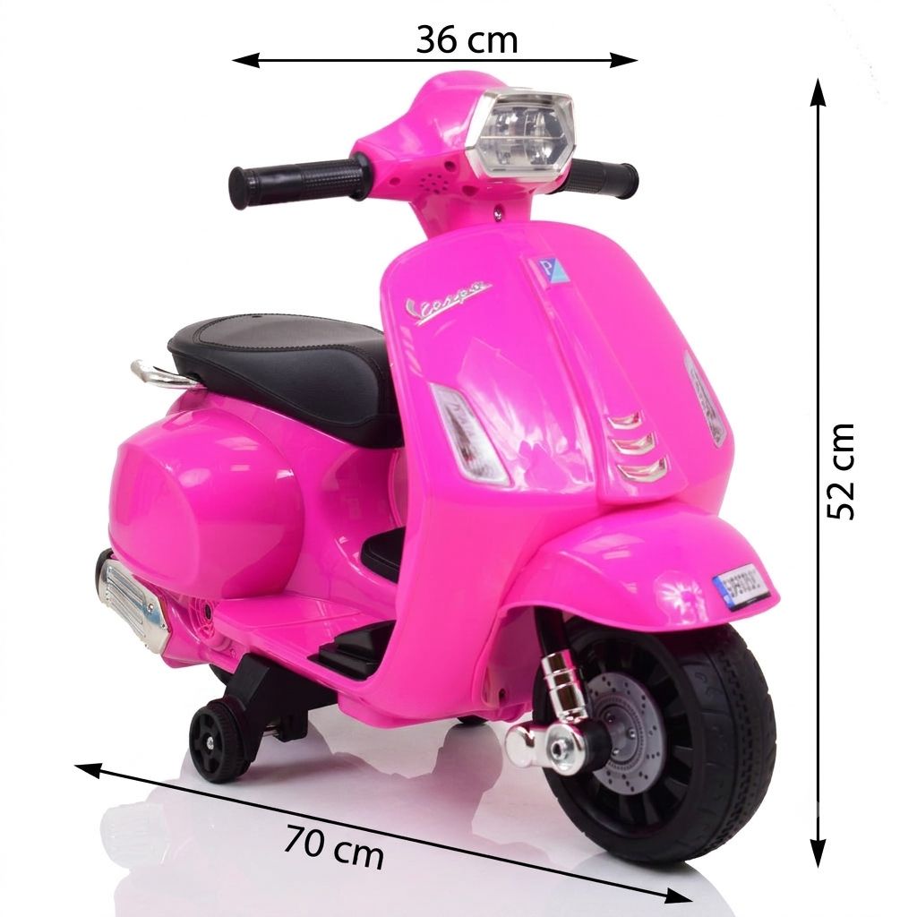 Pirmasis „vespa“ Akumuliatorinis Motoroleris Vaikams, Licencijuotas