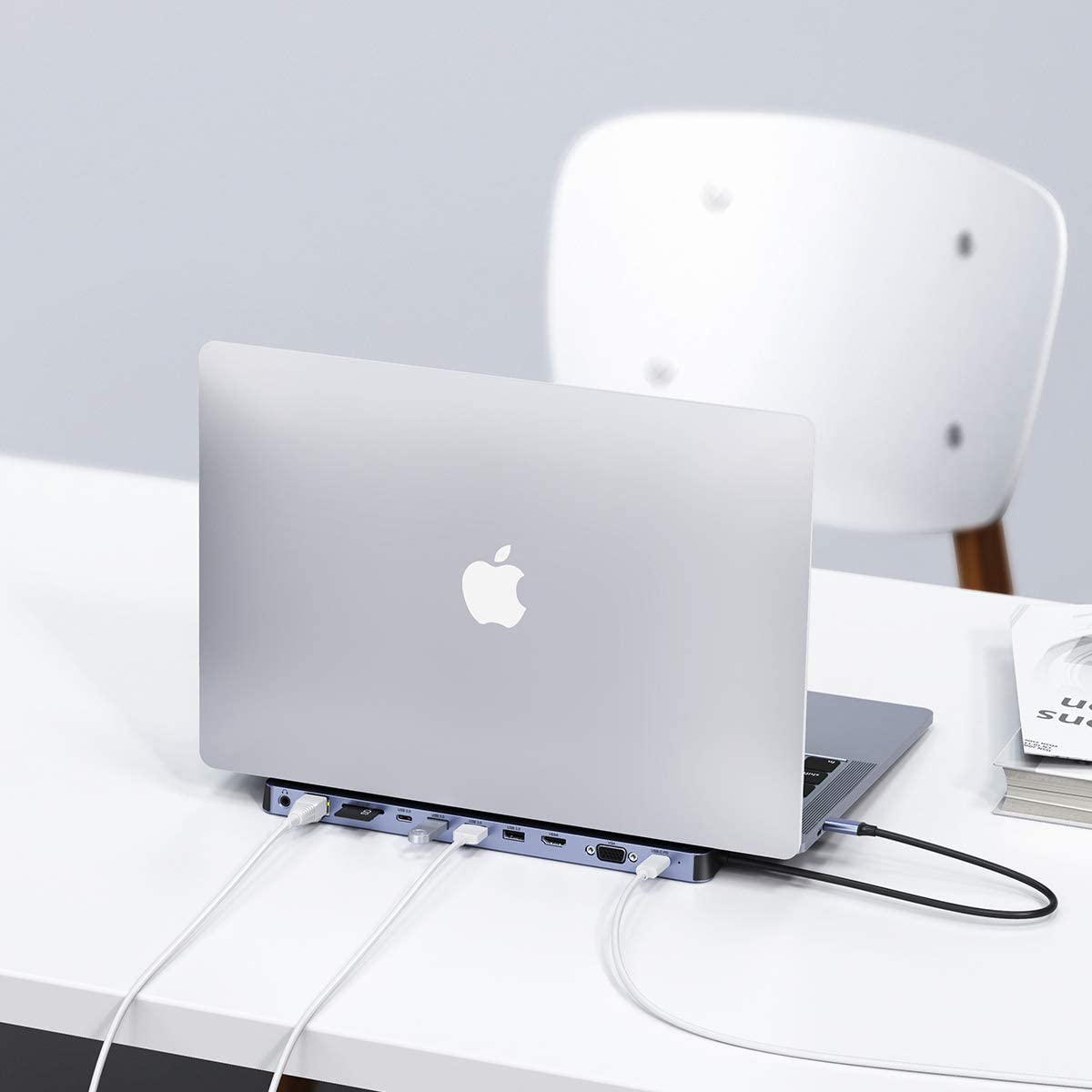 Usb Type-c 11-in-1 Doko Stotis Su Maitinimo Adapteriu, 100 W Pd, Pilka