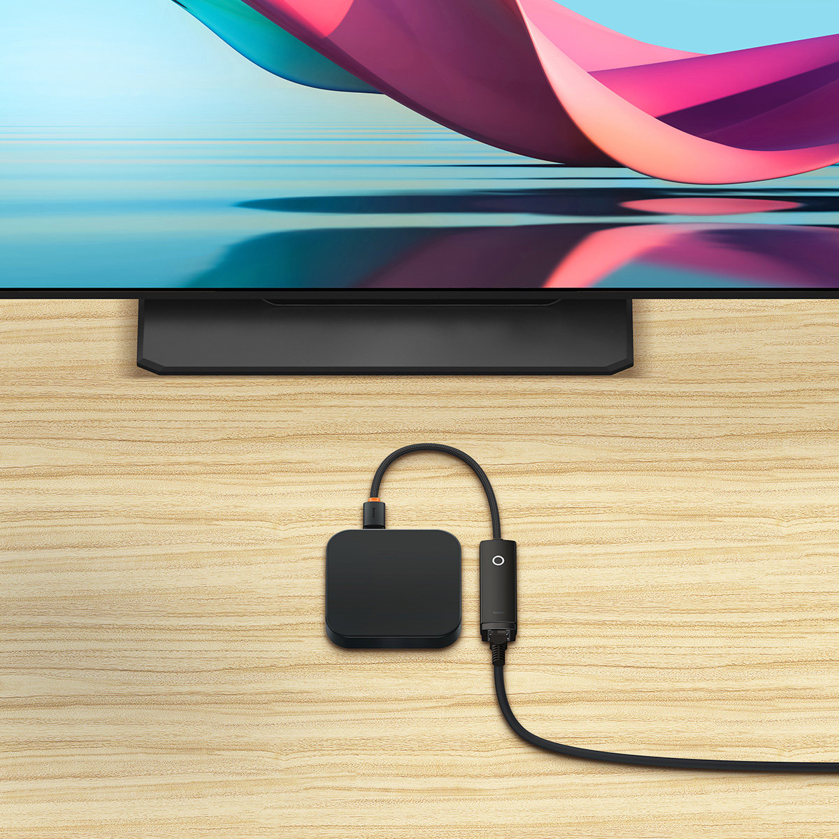 Išorinė Usb-c Rj-45 Tinklo Plokštė, 1 Gbps, 1000 Mbps, Juoda