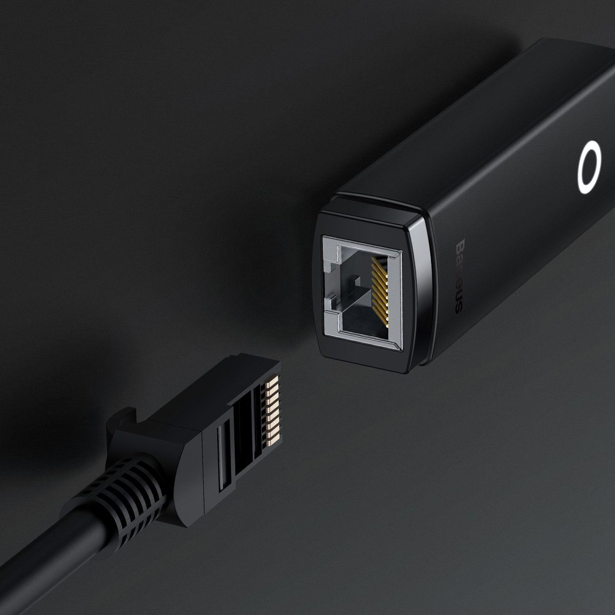 Išorinė Usb-c Rj-45 Tinklo Plokštė, 1 Gbps, 1000 Mbps, Juoda