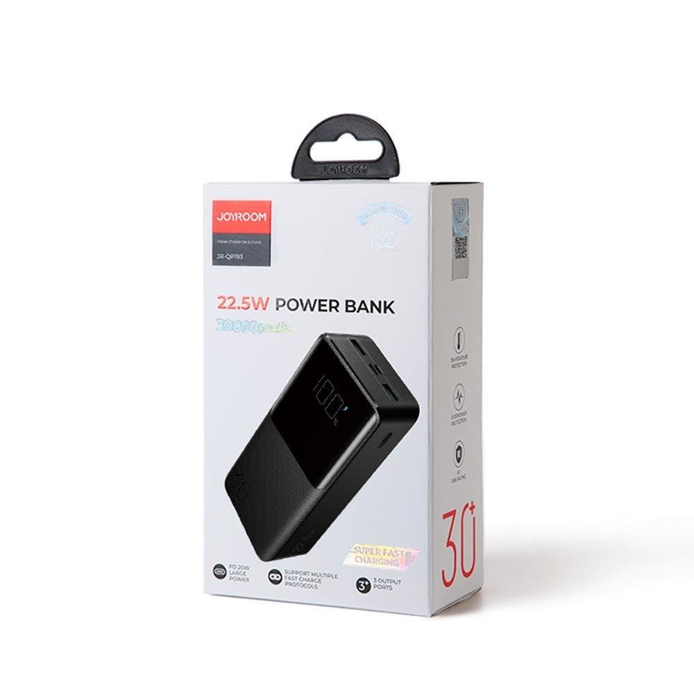 Išorinis Akumuliatorius 30000 Mah 22,5 W Pd Qc3.0 Afc, Juodas