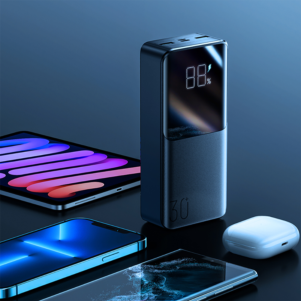 Išorinis Akumuliatorius 30000 Mah 22,5 W Pd Qc3.0 Afc, Juodas