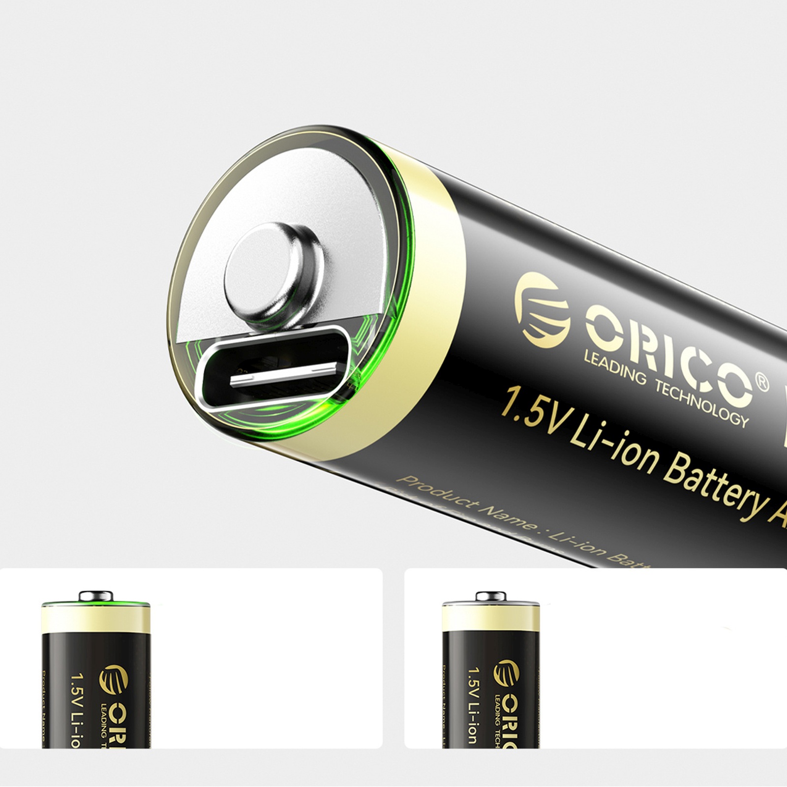 Ličio Baterija Aa 1,5 V 2100 Mwh Usb-c – 4 Vnt.