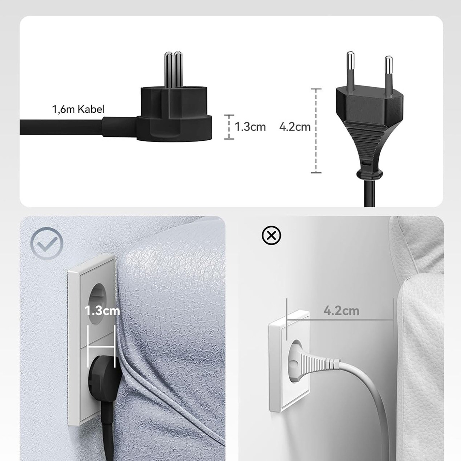 6-in-1 Maitinimo Juosta Ac Usb-a Usb-c 25 W – Juoda