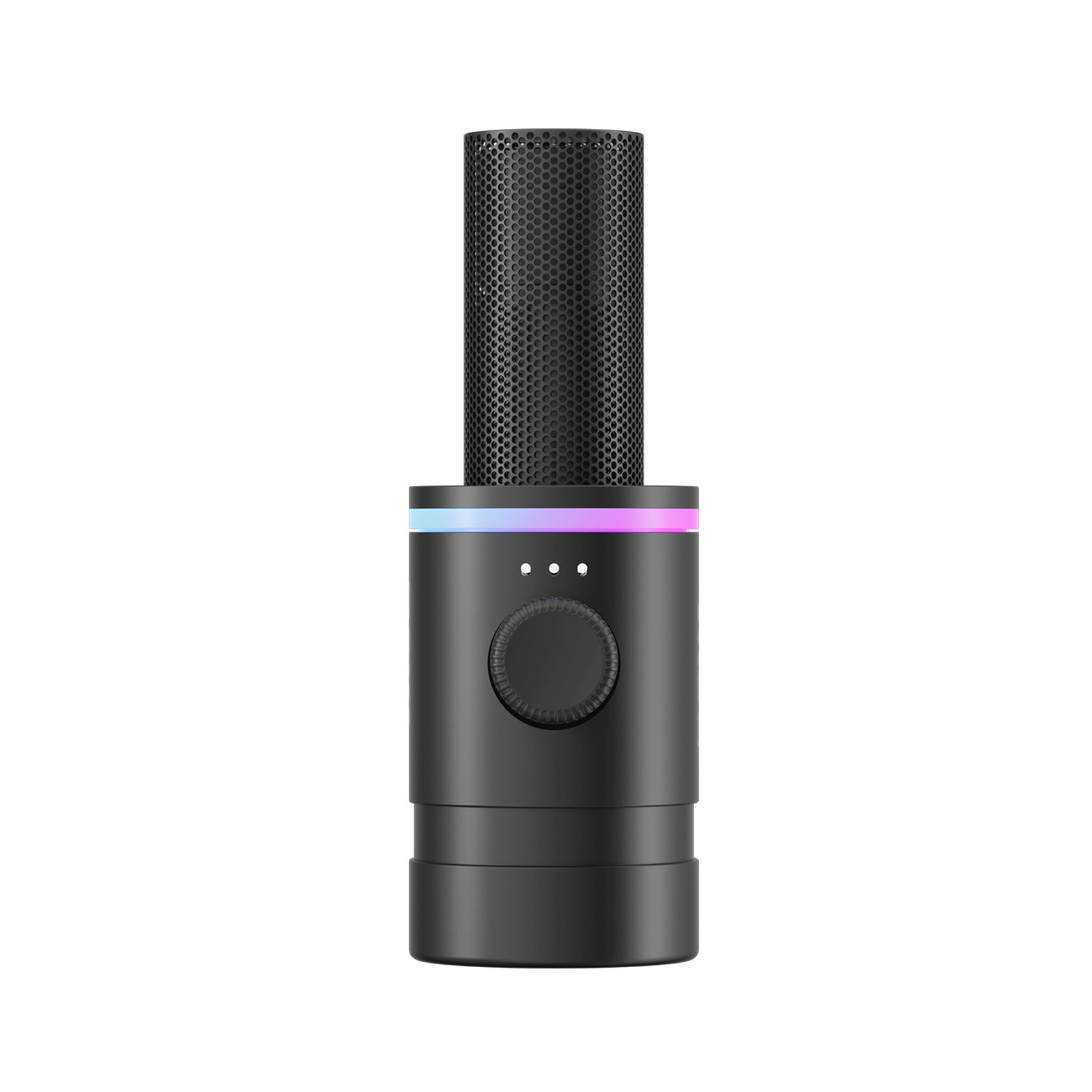 Dinaminis Laidinis Usb Xlr Rgb žaidimų Mikrofonas – Juodas
