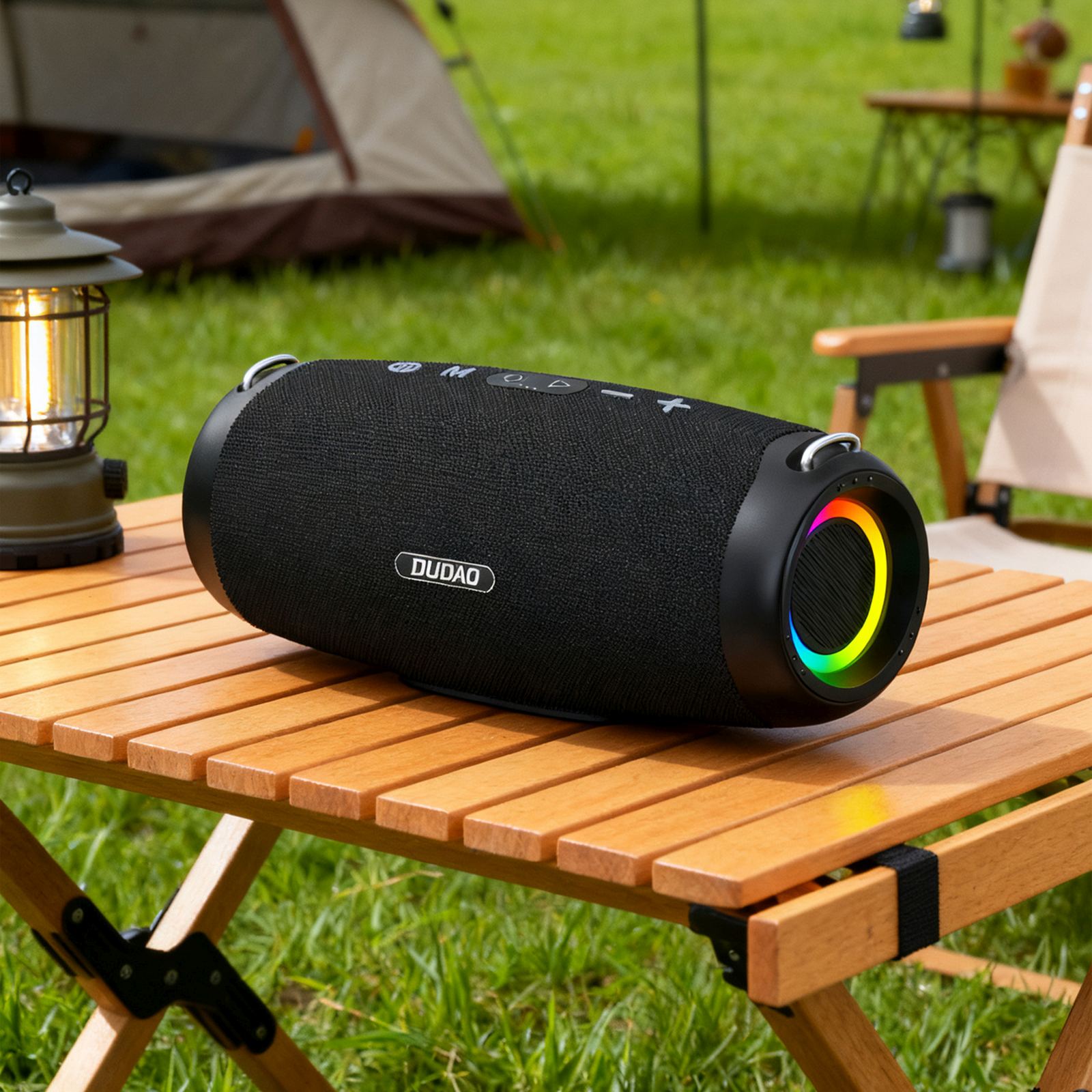 Belaidis Garsiakalbis Su Rgb Apšvietimu Ir „bluetooth“ – Juodas