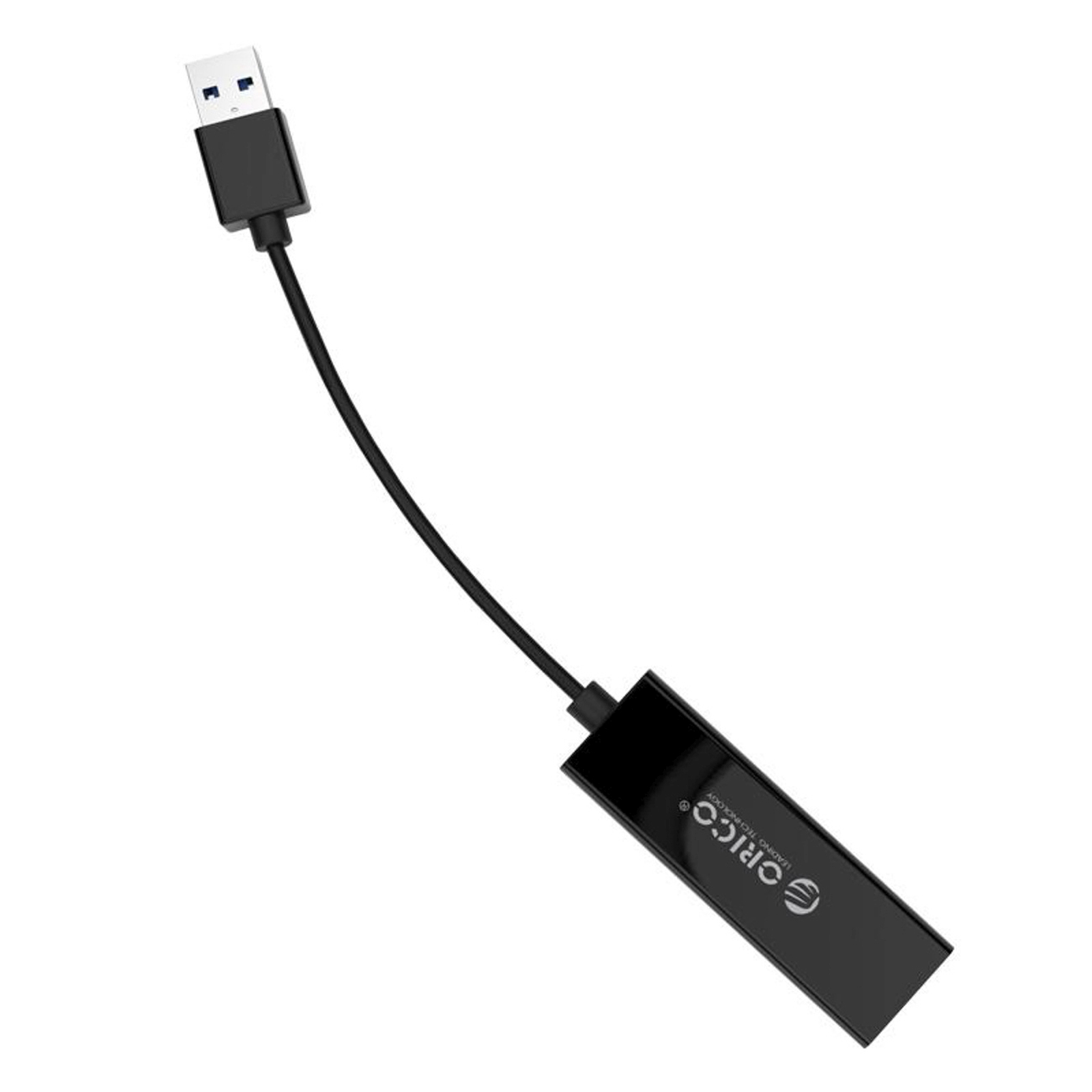 Išorinė Usb-a – Rj45 Tinklo Plokštė, 10/100/1000 Mbps – Juoda
