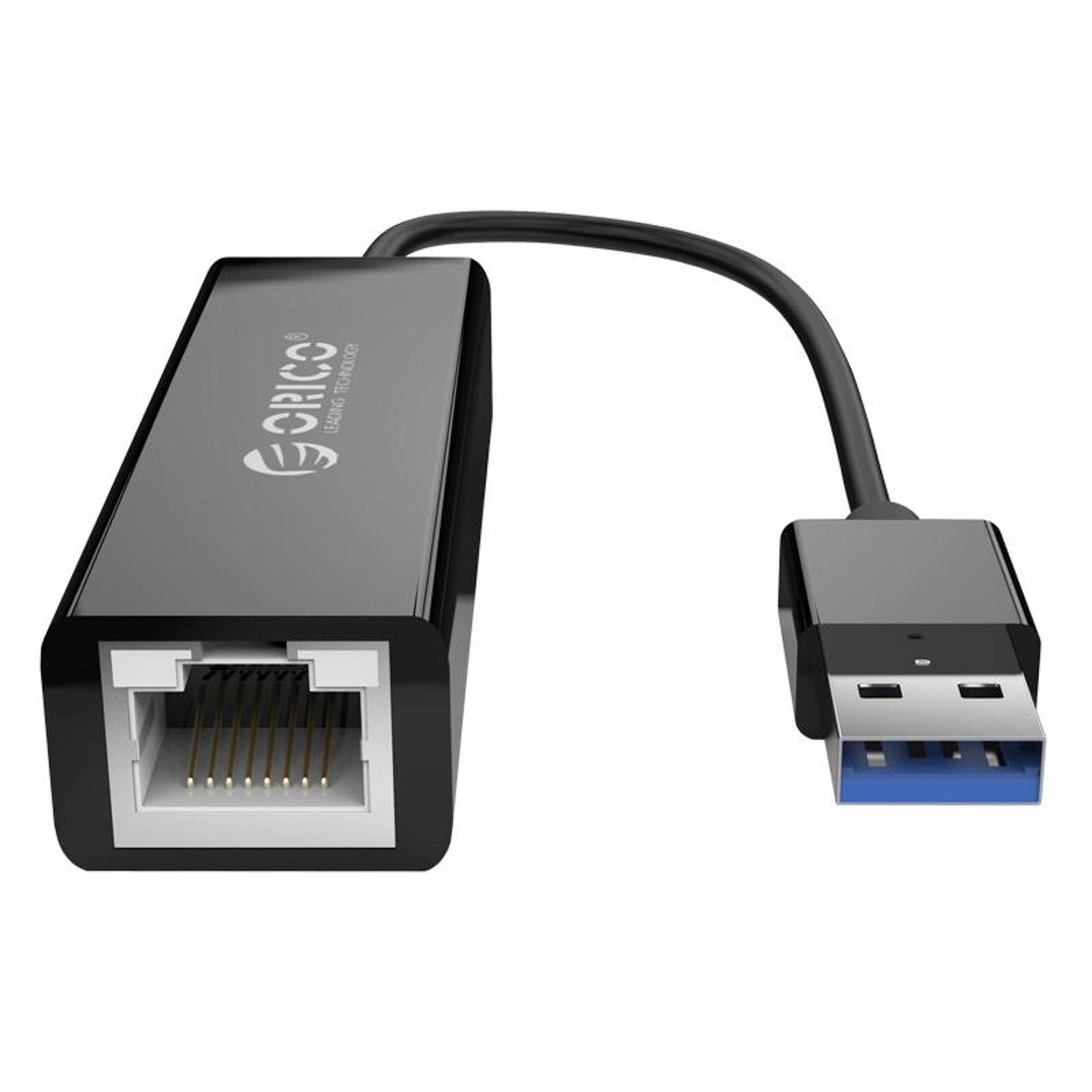 Išorinė Usb-a – Rj45 Tinklo Plokštė, 10/100/1000 Mbps – Juoda