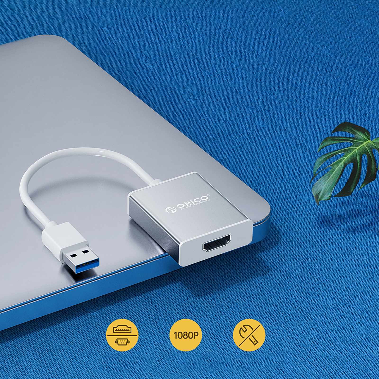 Usb-a – Hdmi Adapteris – Sidabrinis
