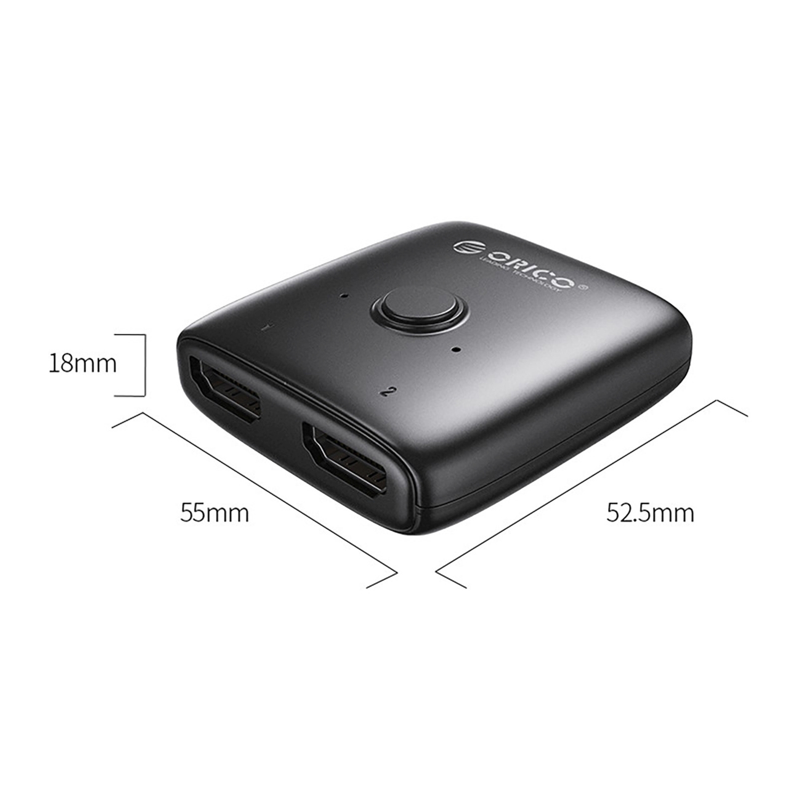 Dviejų Krypčių Hdmi Adapteris-skirstytuvas – Juodas