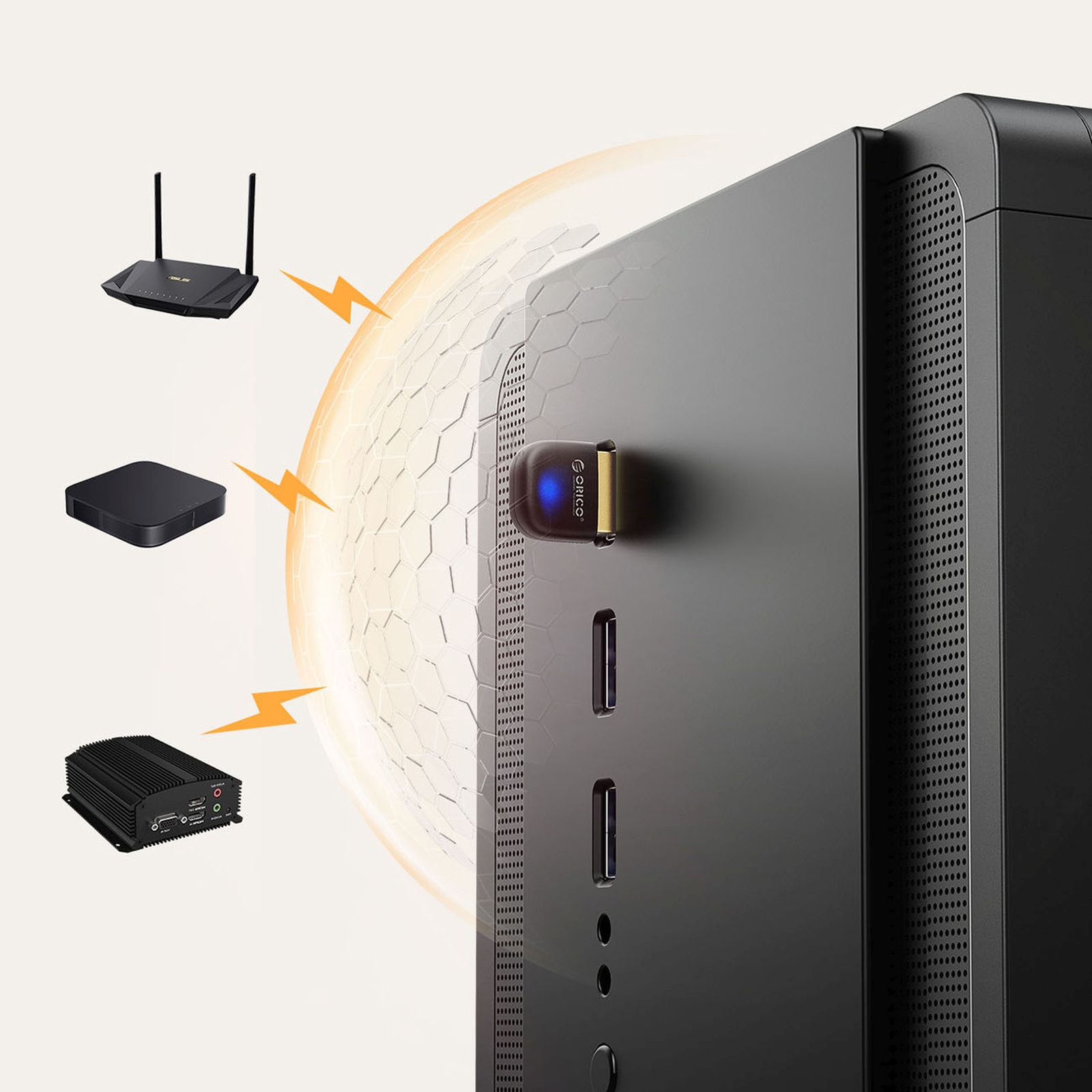 „bluetooth 6.0“ Adapteris – Juodas
